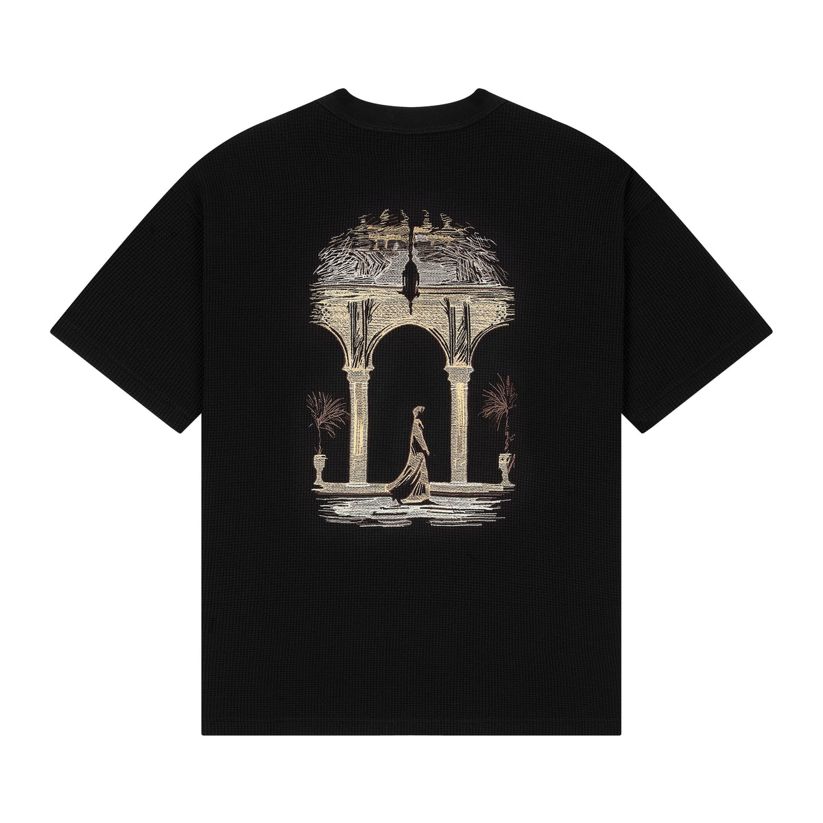 Derschutze "aziza" waffle T Shirt black