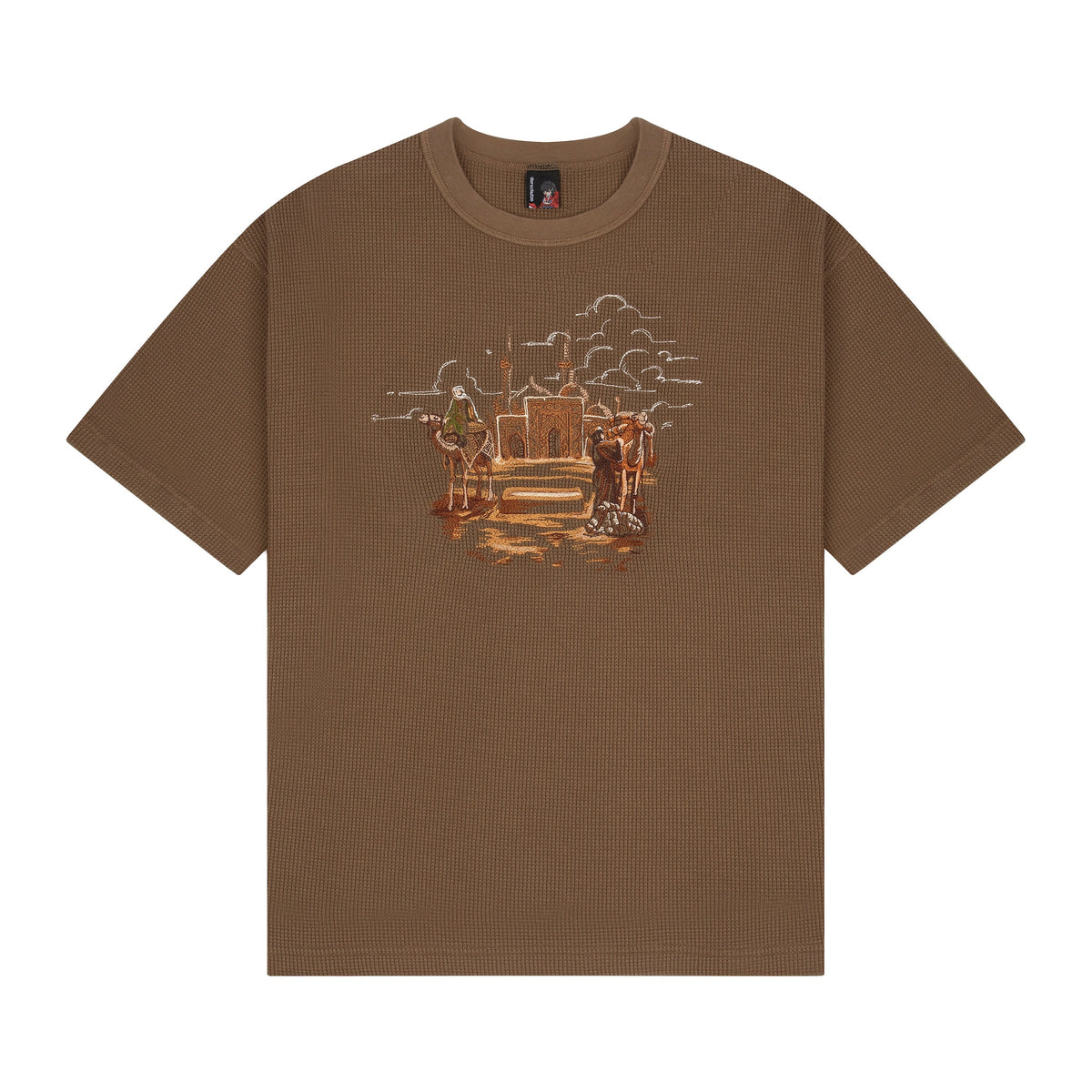 Derschutze "aziza" waffle T Shirt brown
