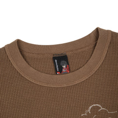 Derschutze "aziza" waffle T Shirt brown