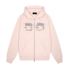 Derschutze "koi" Zip Up pink