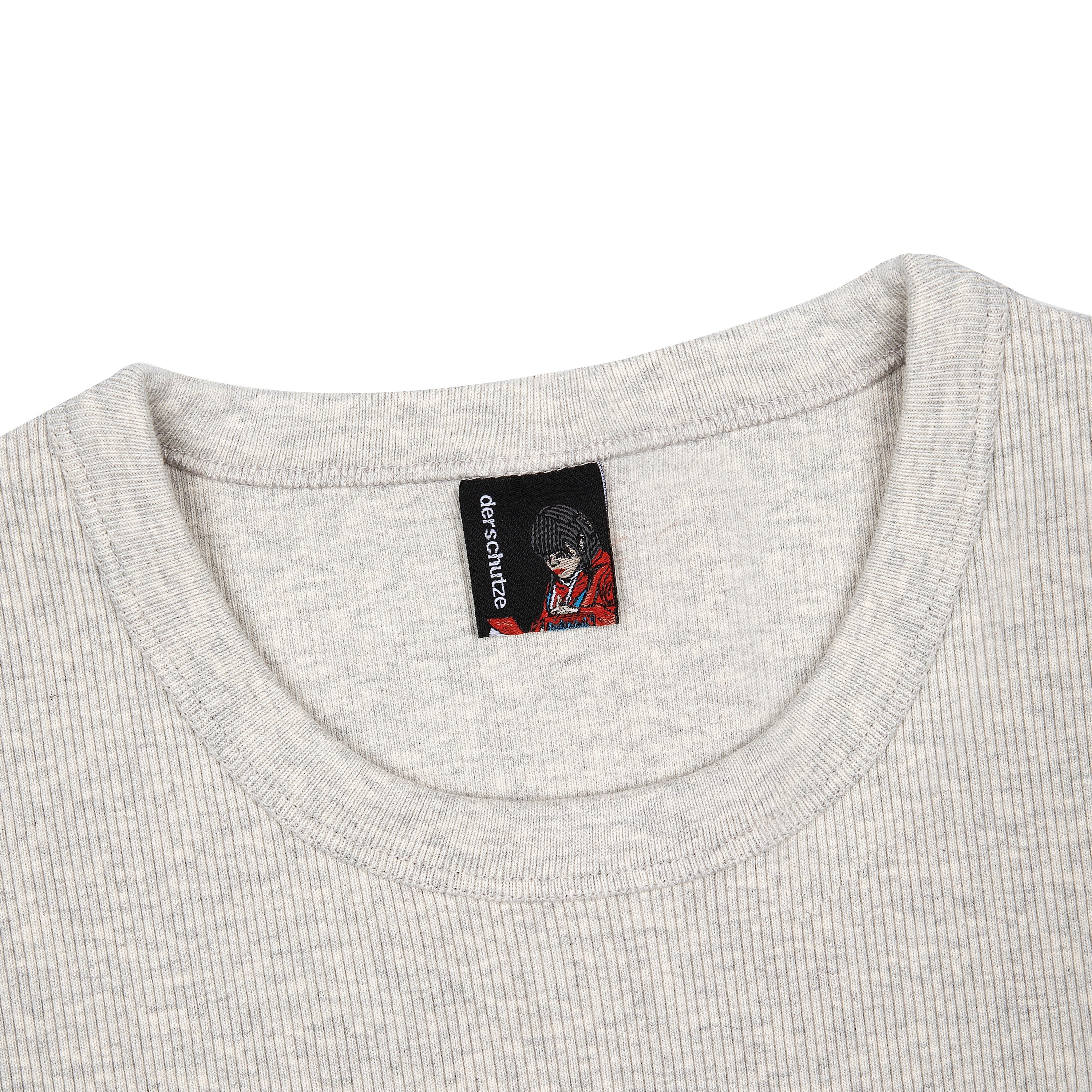 Derschutze "blossom v3" ribbed T Shirt grey