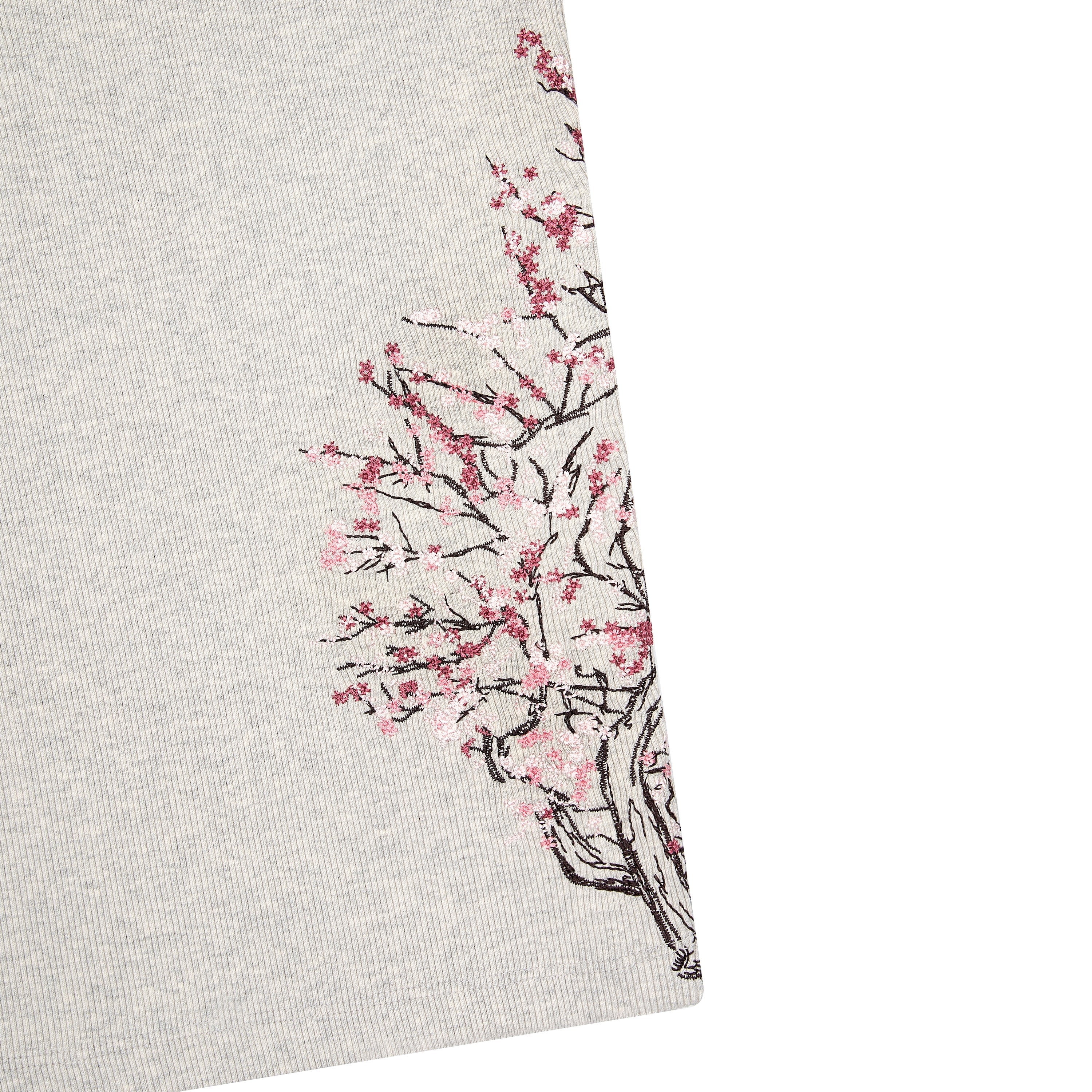 Derschutze "blossom v3" ribbed T Shirt grey