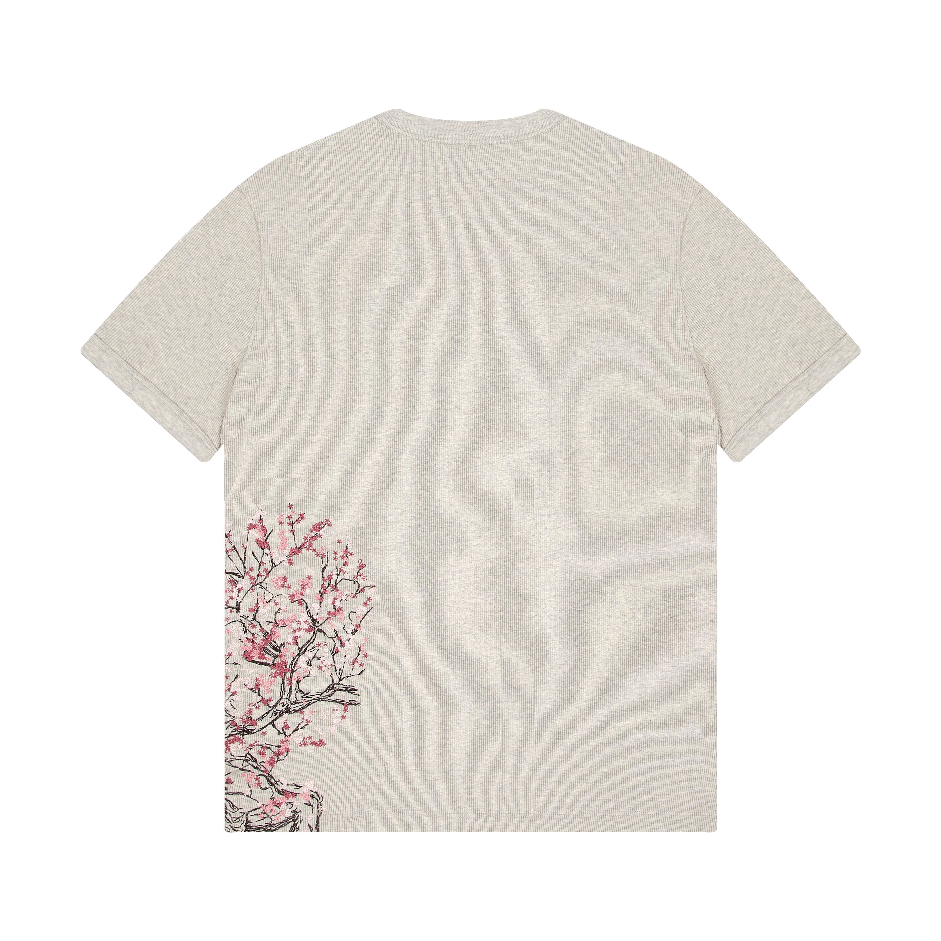 Derschutze "blossom v3" ribbed T Shirt grey
