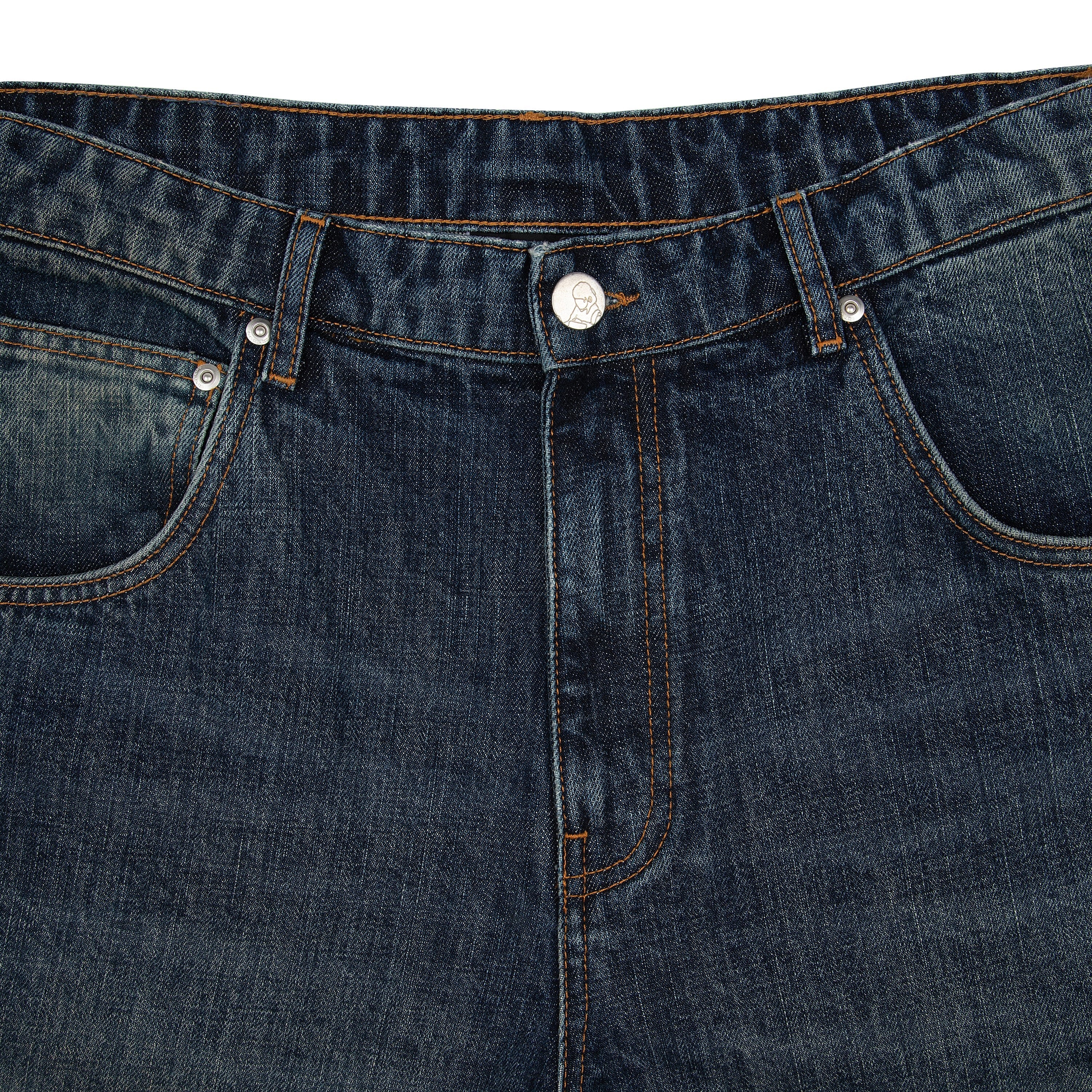 Derschutze "yakuza" indigo washed Denim
