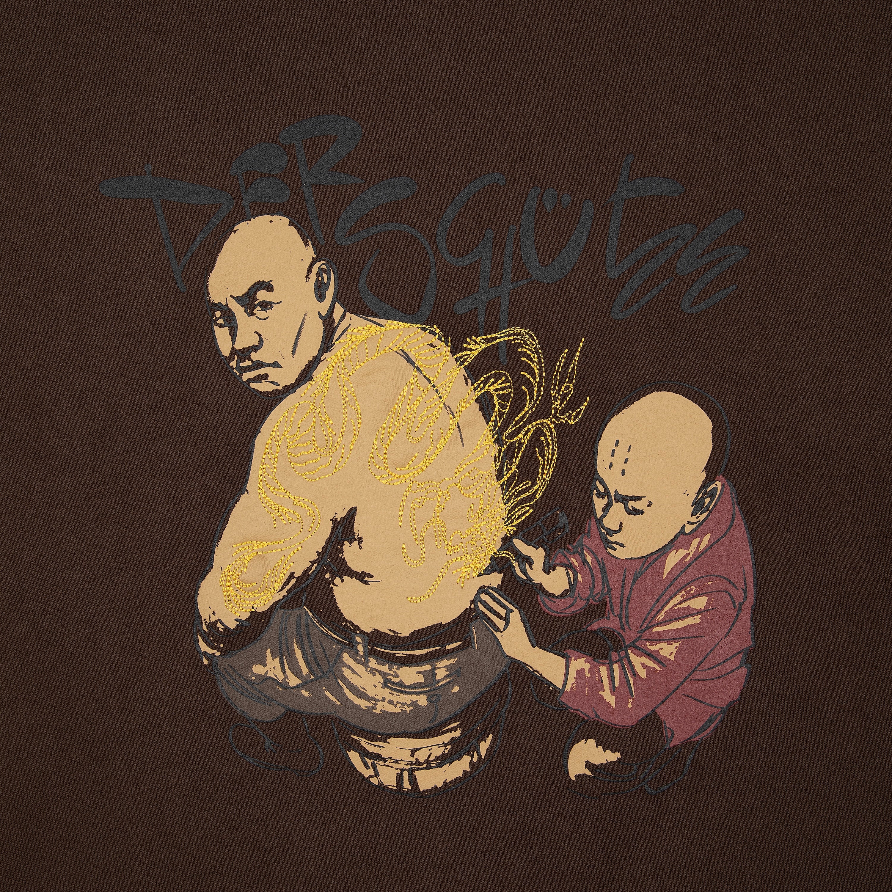 Derschutze "yakuza" T Shirt dark brown