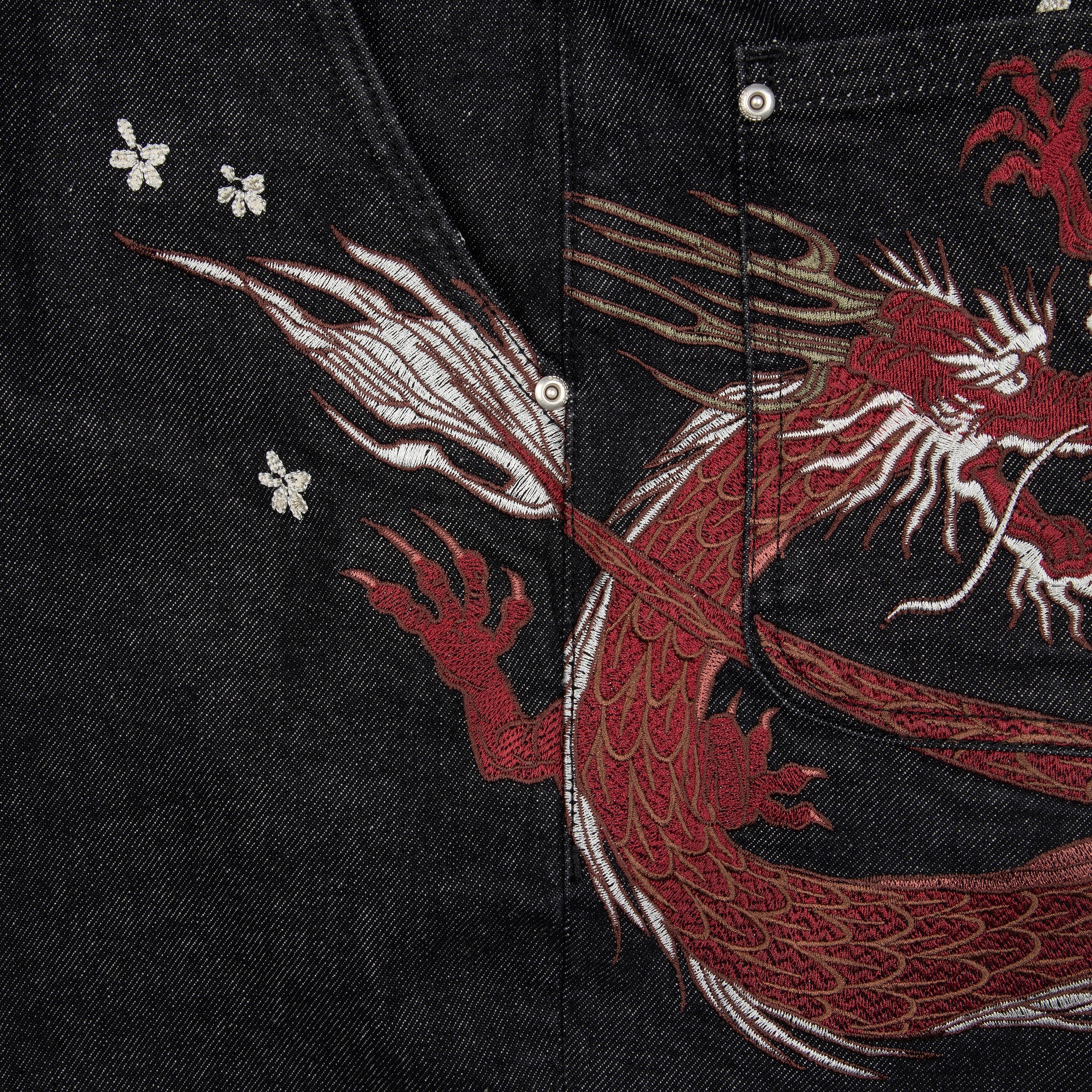 Derschutze "yakuza" raw Denim black