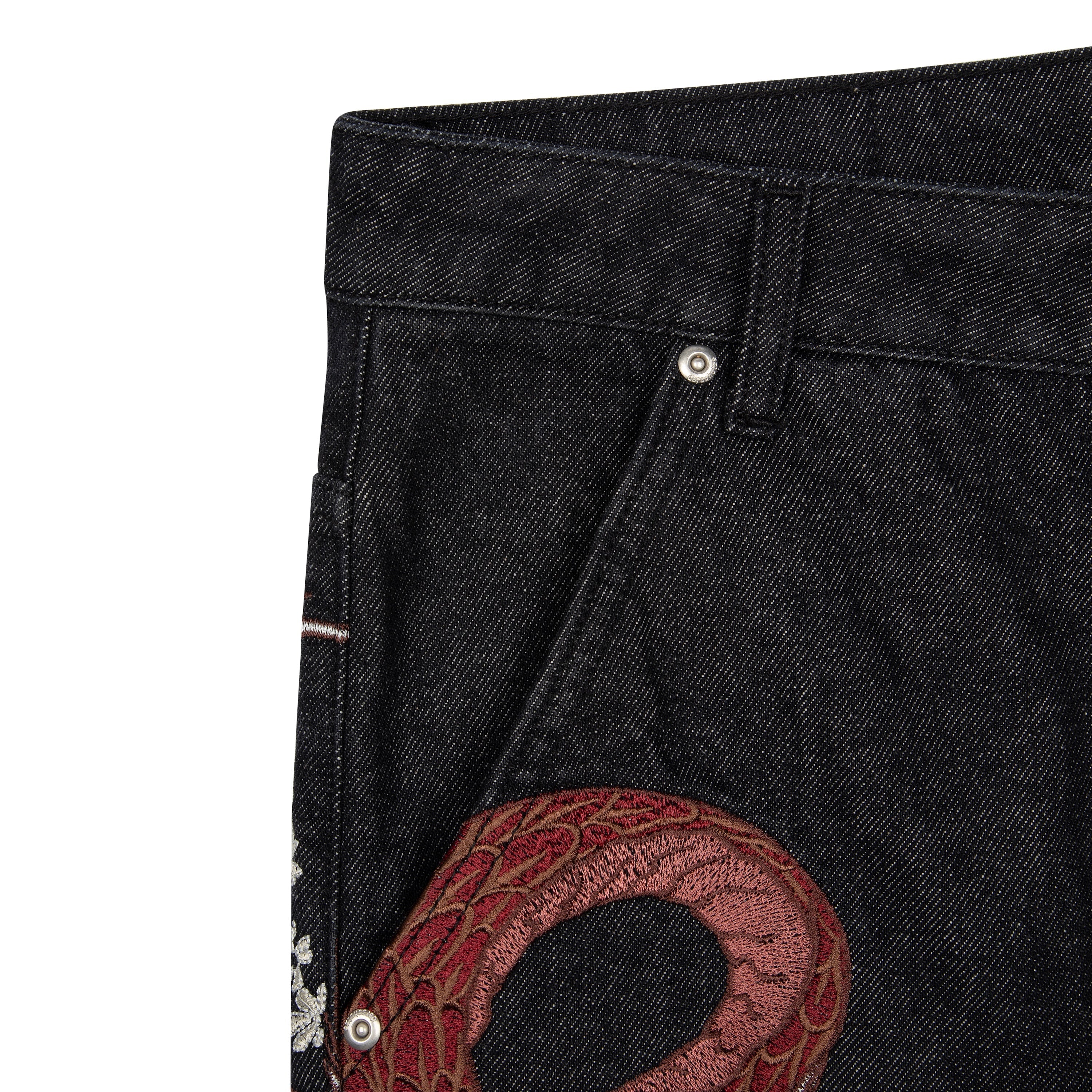 Derschutze "yakuza" raw Denim black