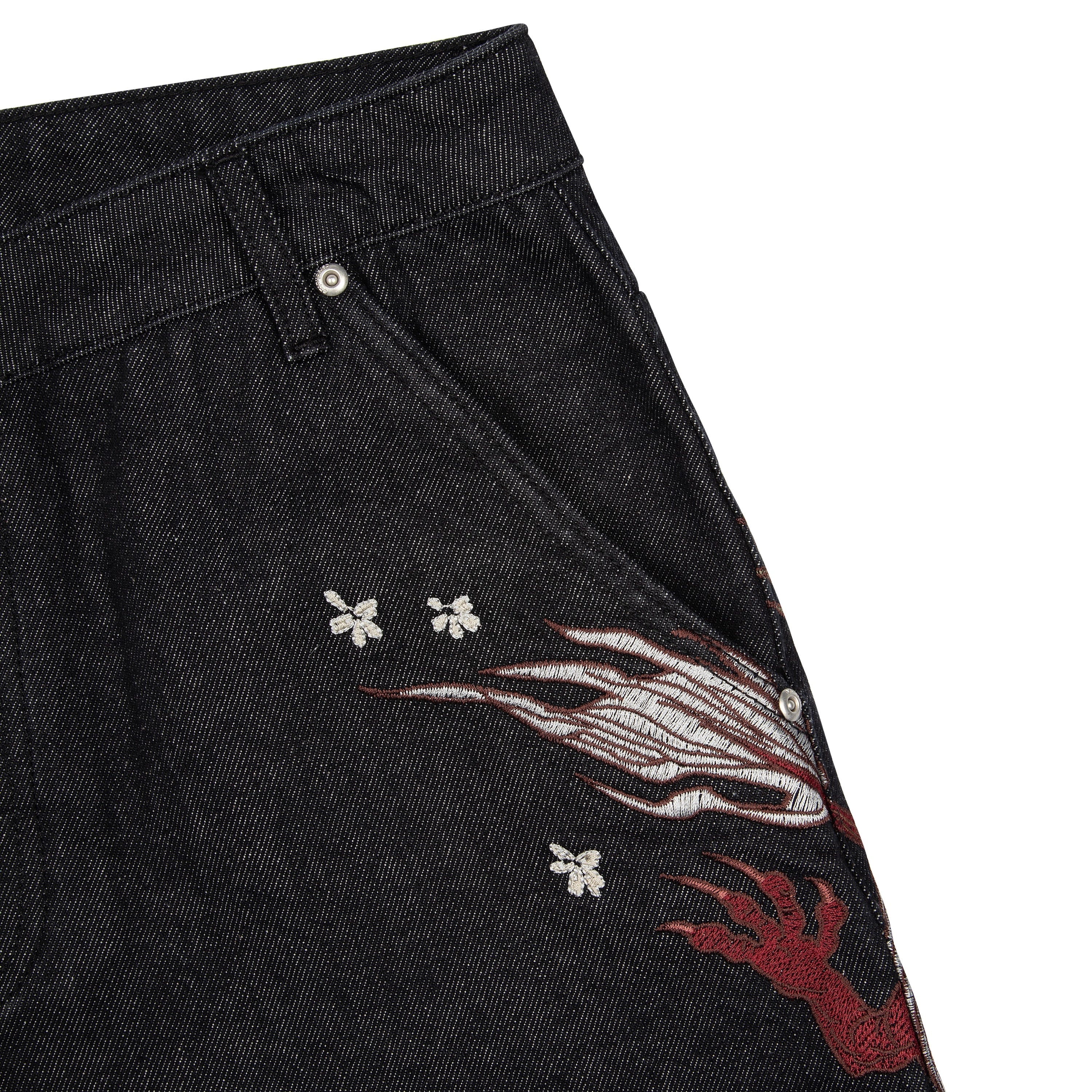 Derschutze "yakuza" raw Denim black