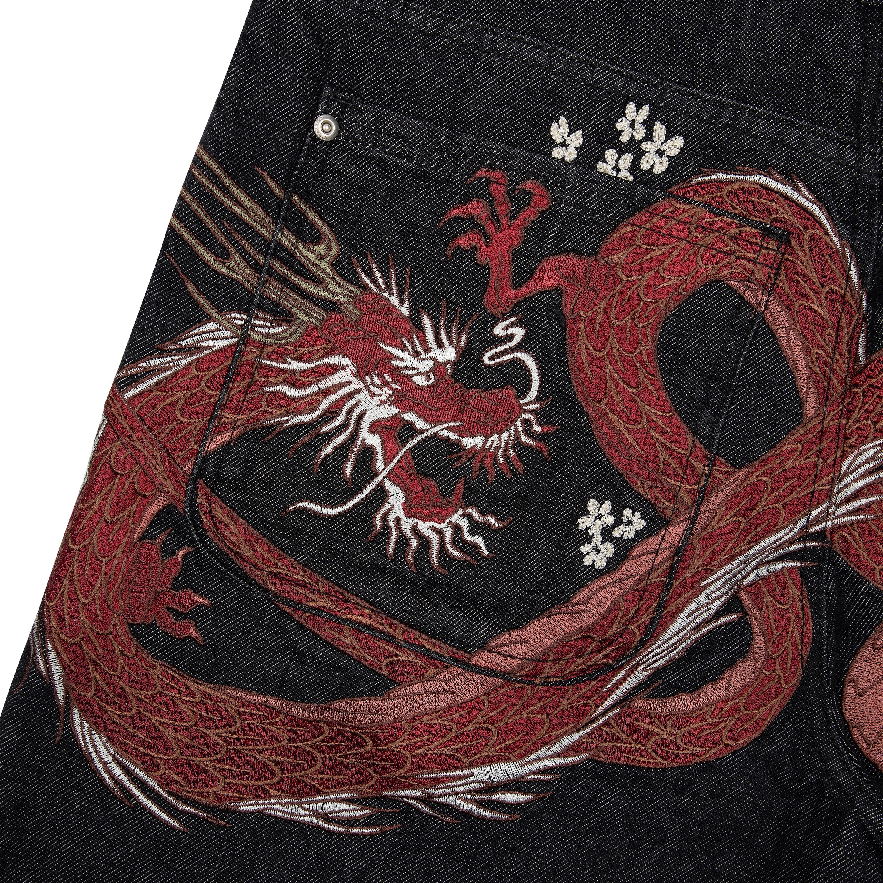 Derschutze "yakuza" raw Denim black