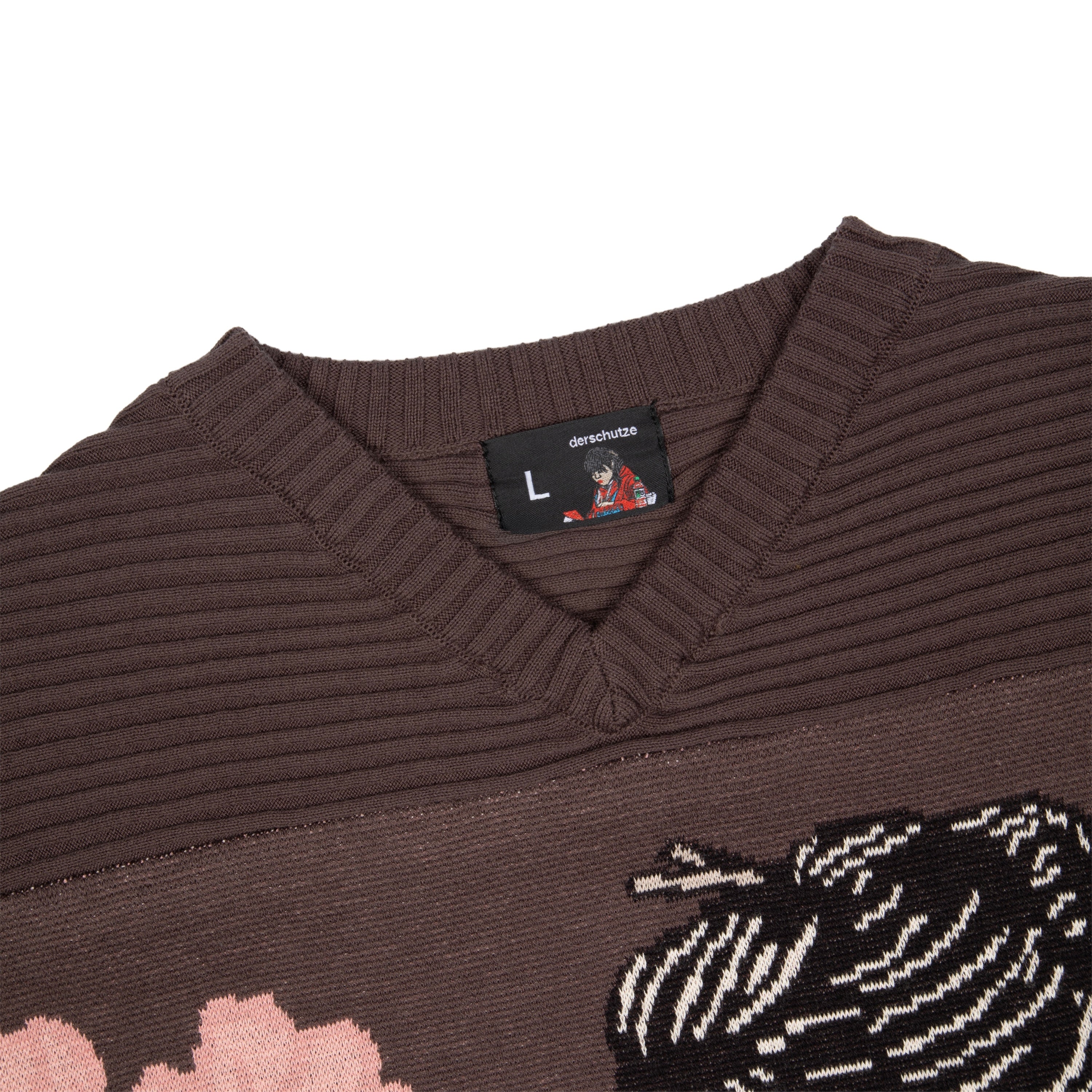 Derschutze "yakuza v2" knitted Jersey brown