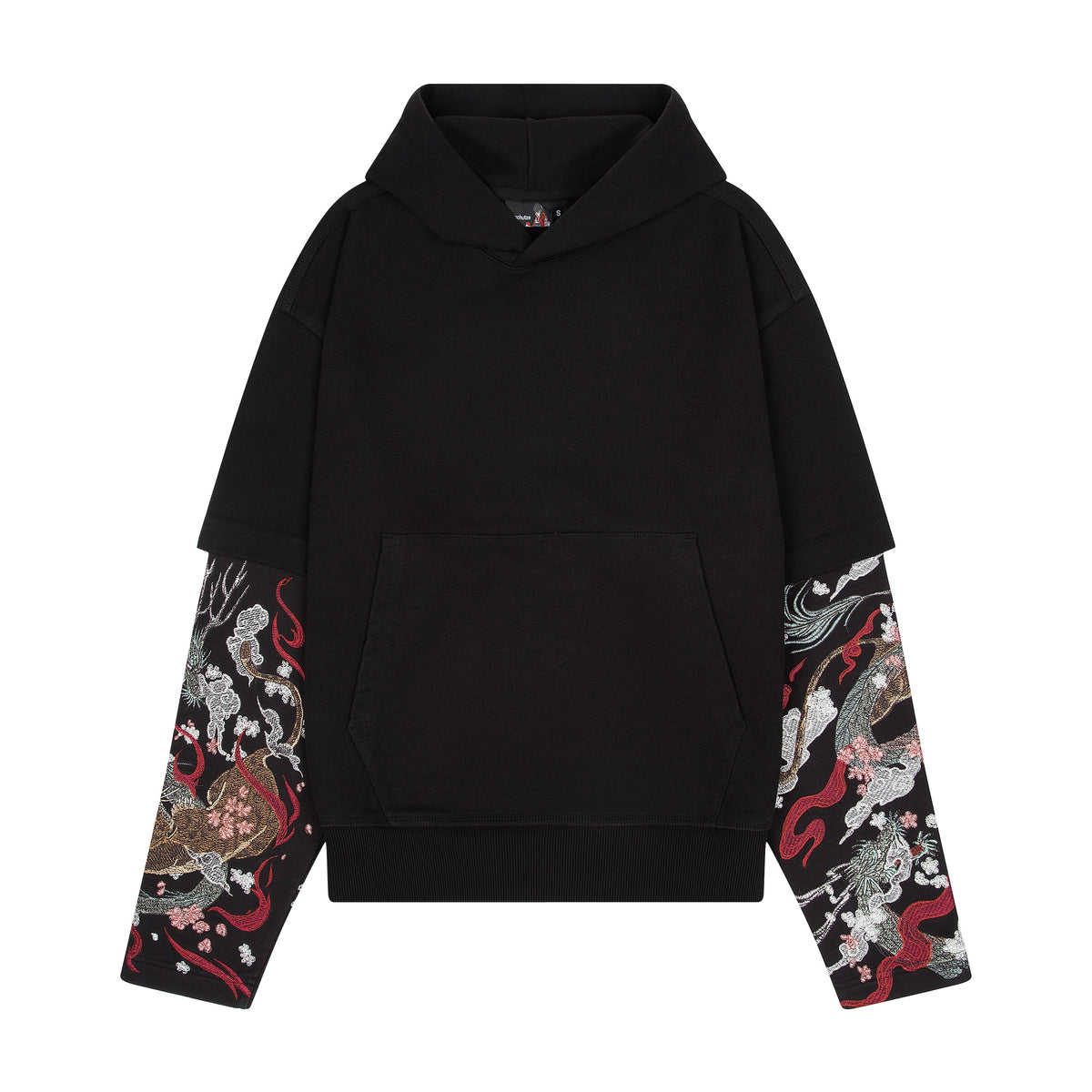 Derschutze "yakuza" double sleeve Hoodie