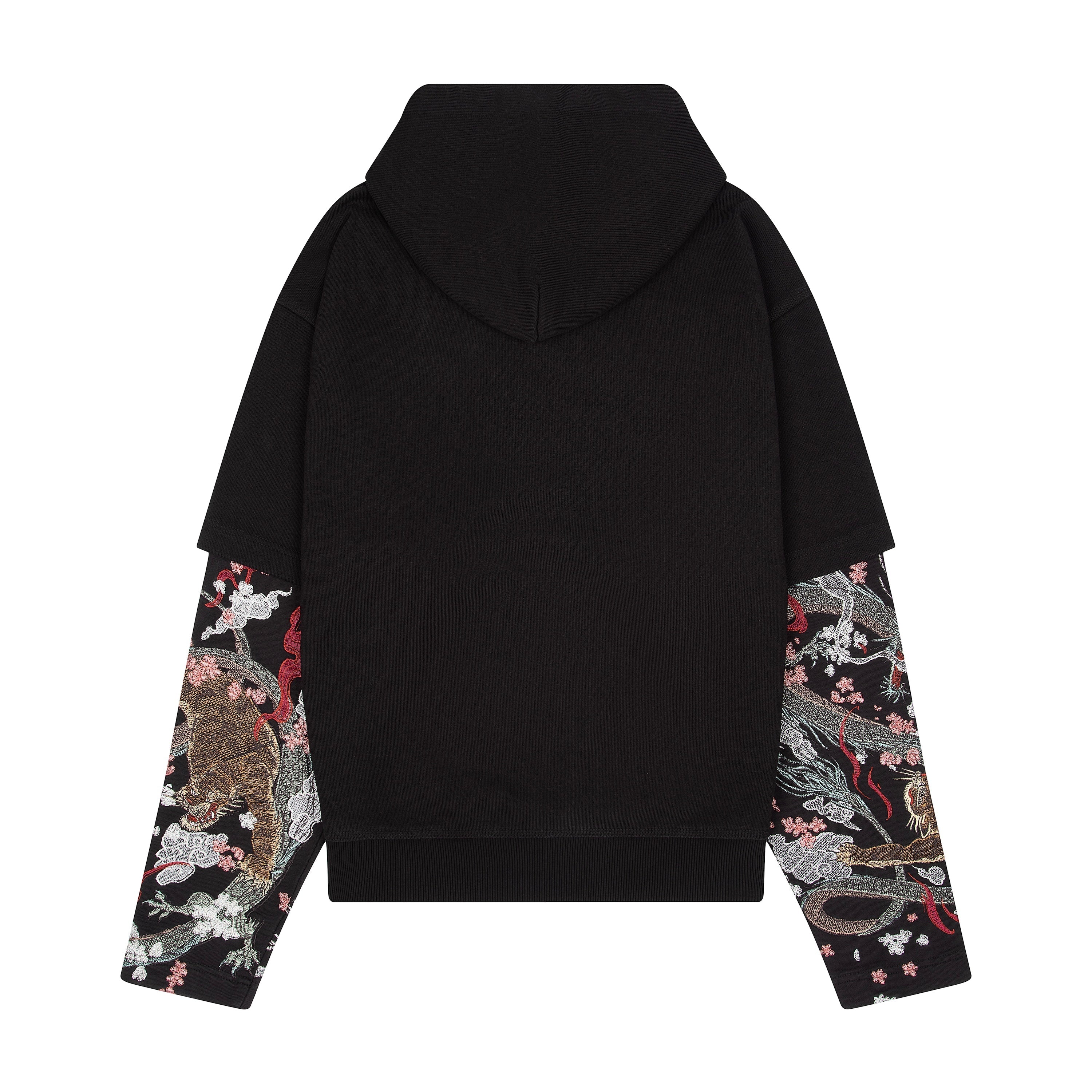 Derschutze "yakuza" double sleeve Hoodie