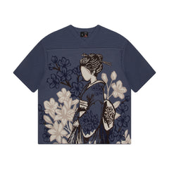 Derschutze "yakuza v2" knitted Jersey blue