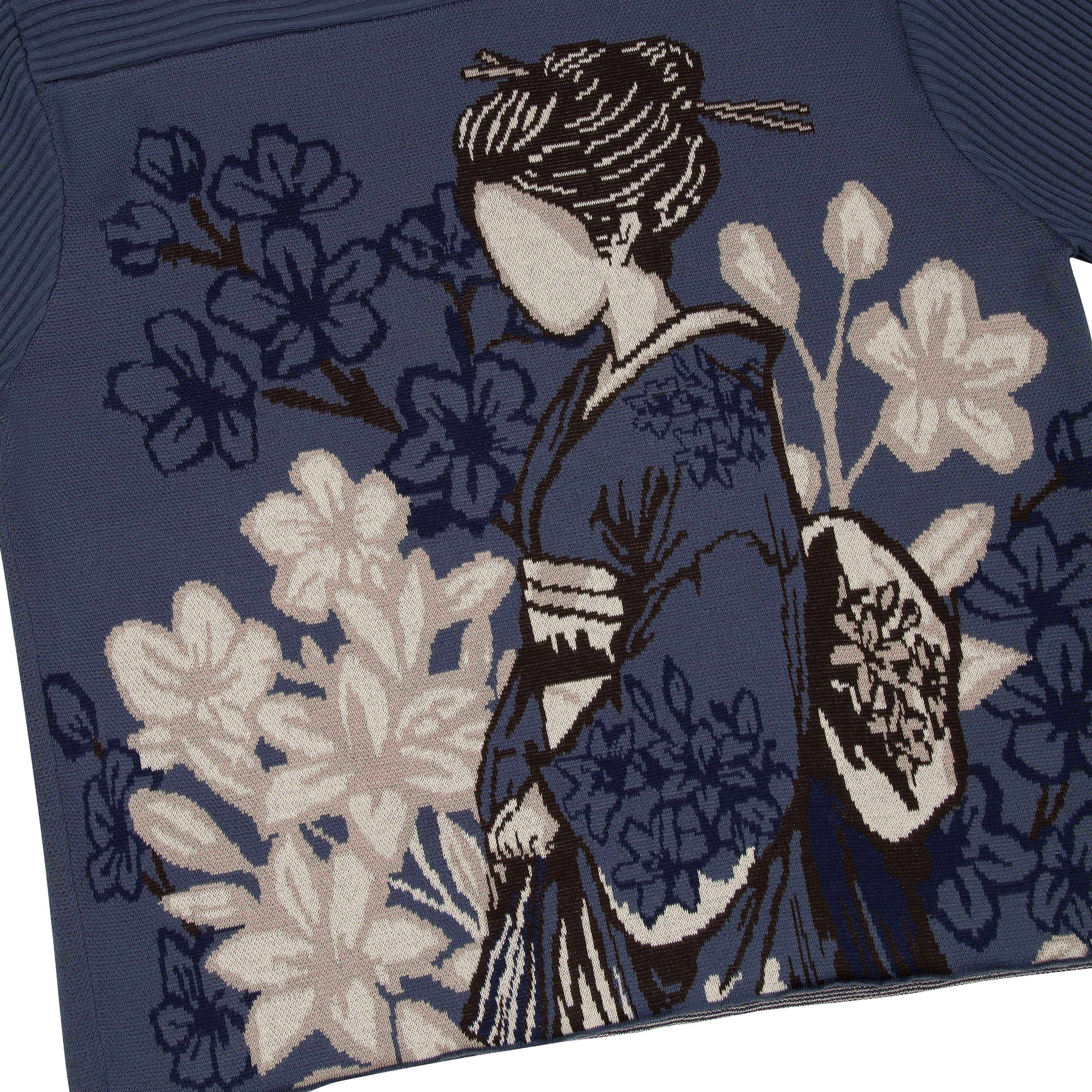 Derschutze "yakuza v2" knitted Jersey blue