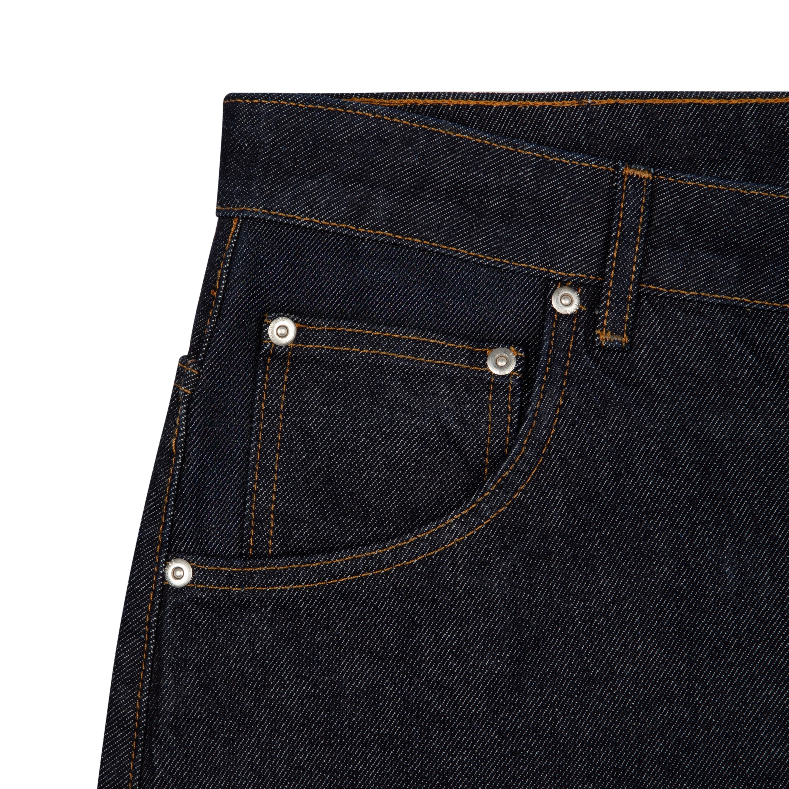 Derschutze "blossom v3" indigo raw Denim 02