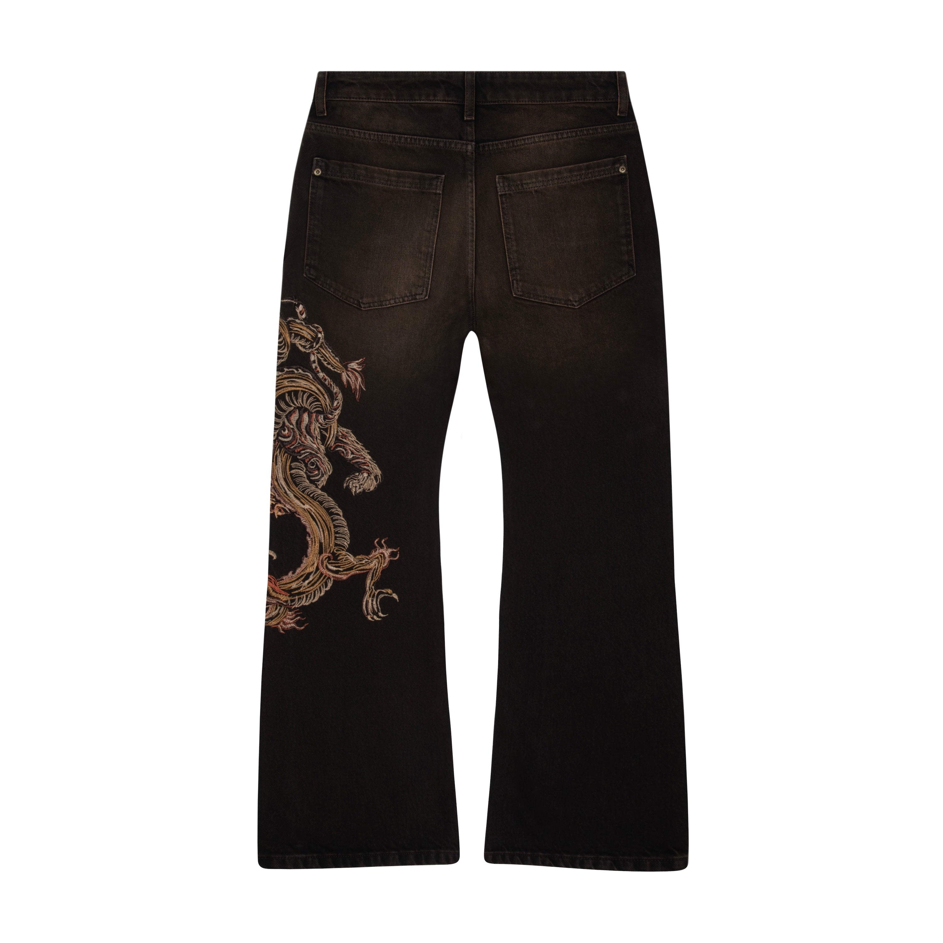 Derschutze "lotus v2" brown bootcut Denim