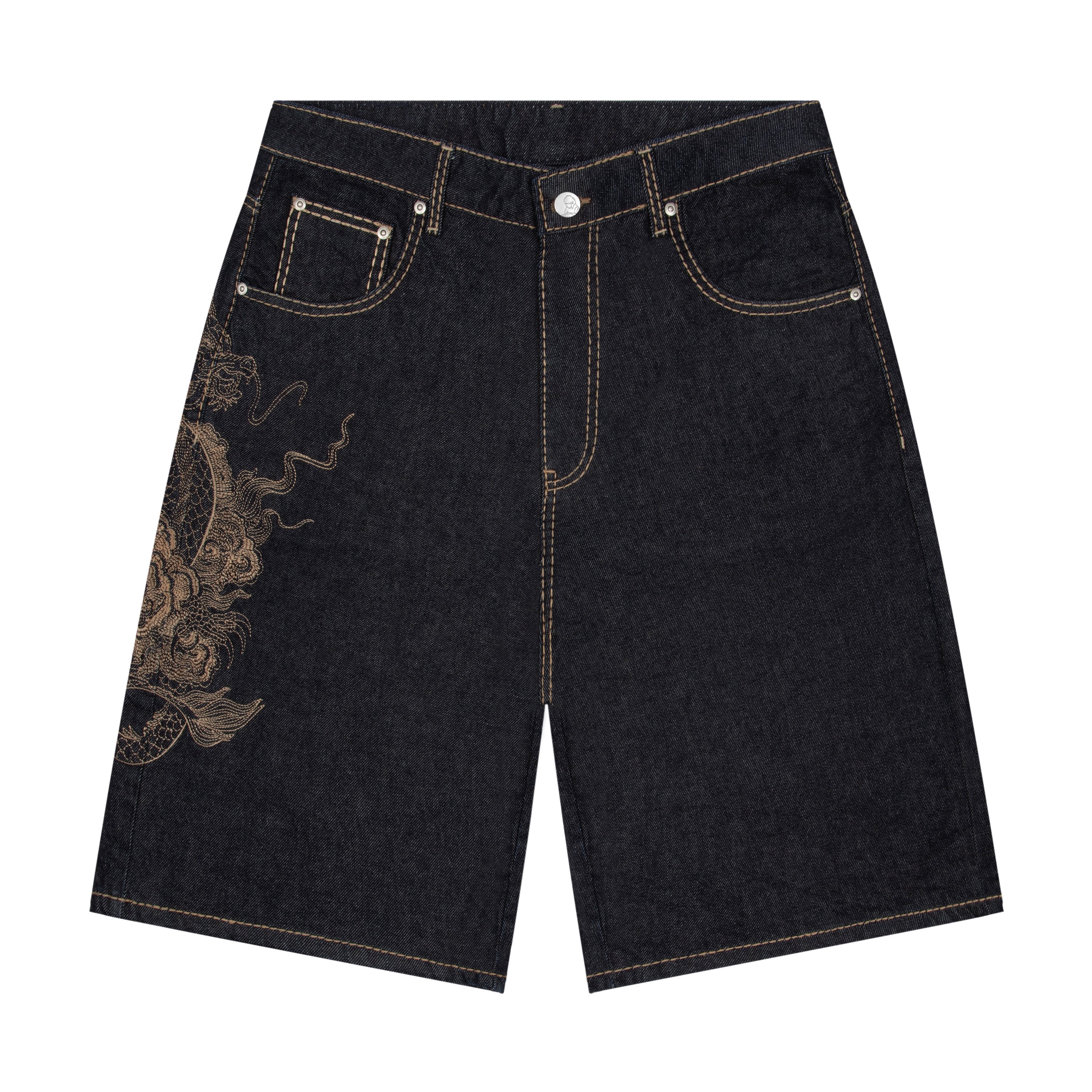 Derschutze "yakuza" indigo raw Jorts 03