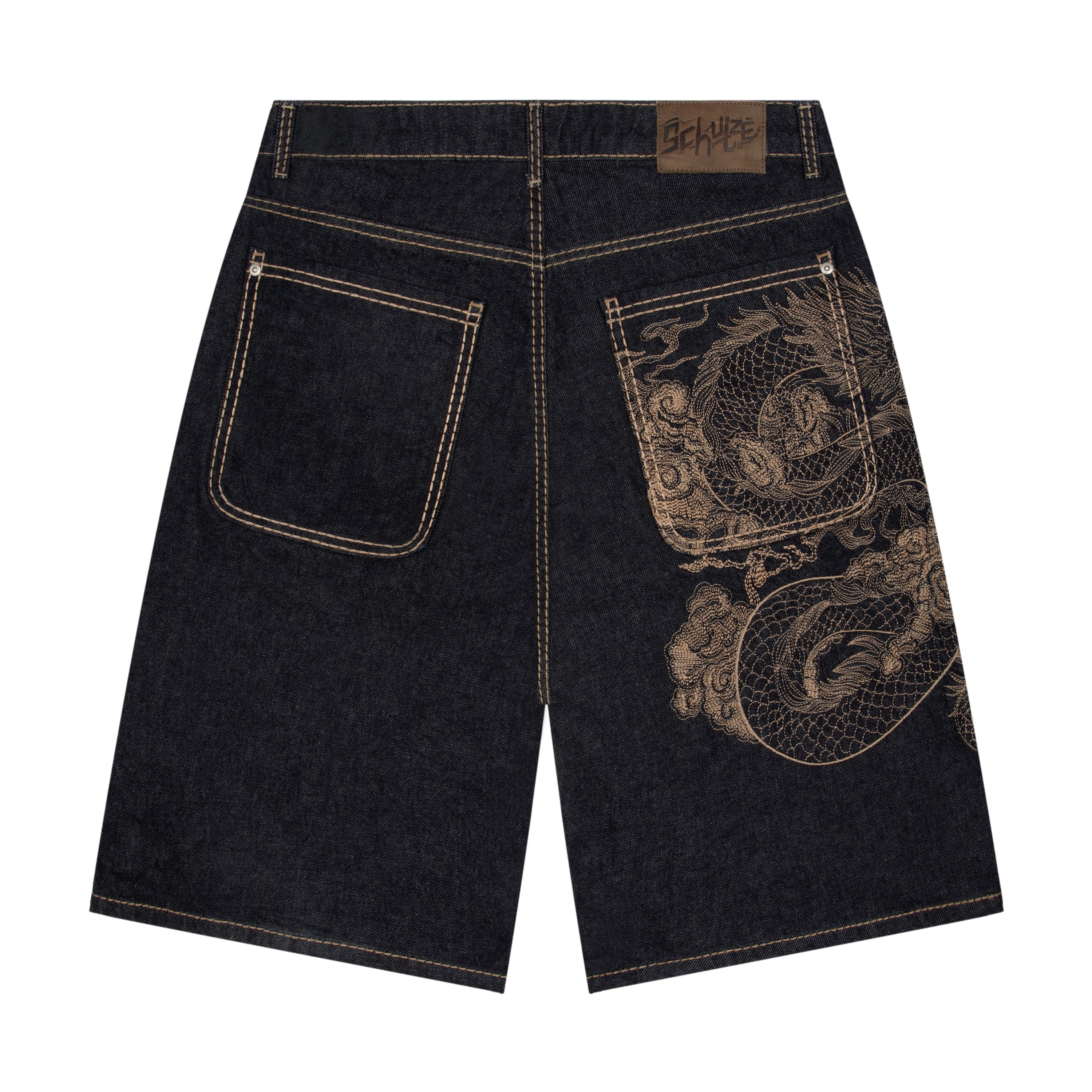 Derschutze "yakuza" indigo raw Jorts 03