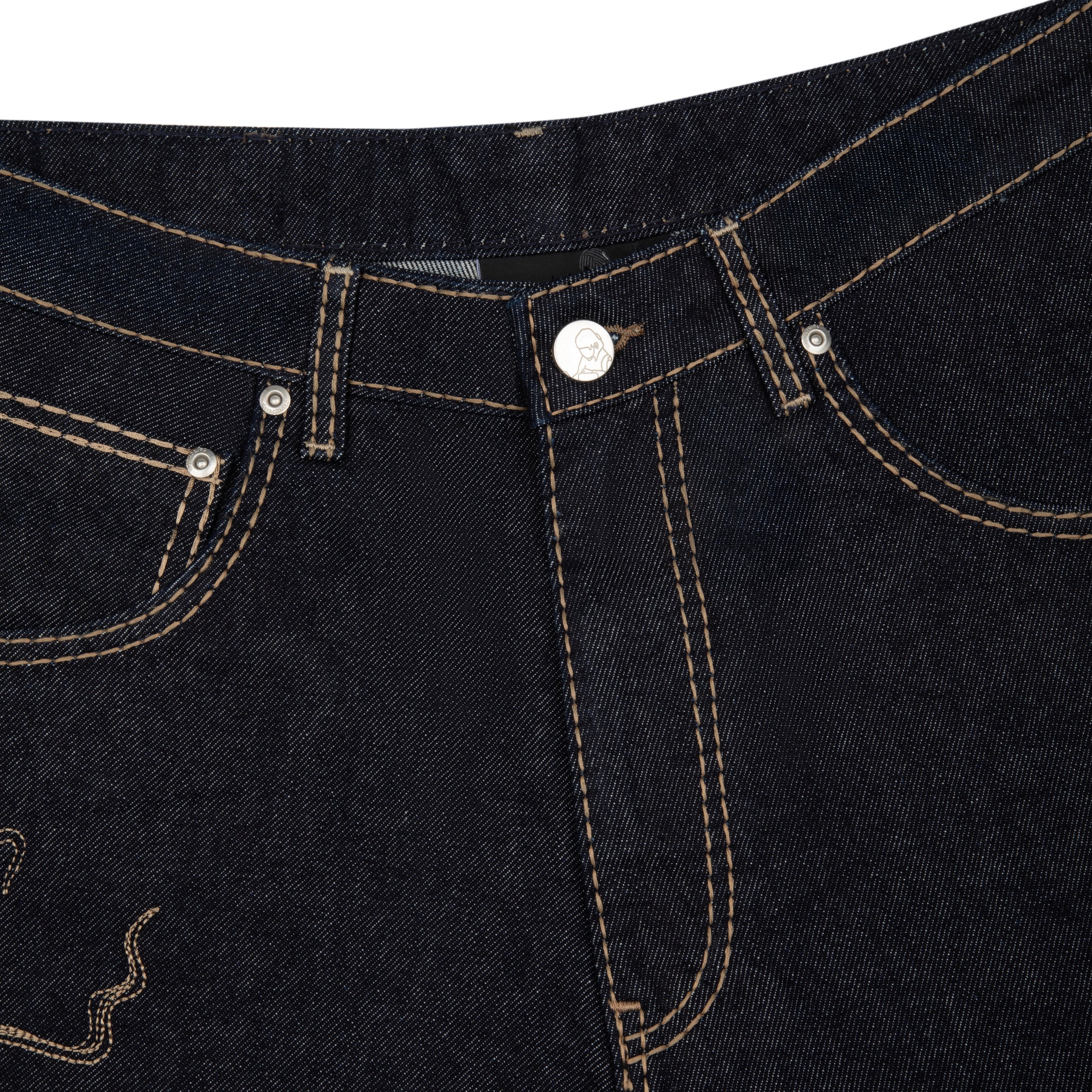 Derschutze "yakuza" indigo raw Jorts 03