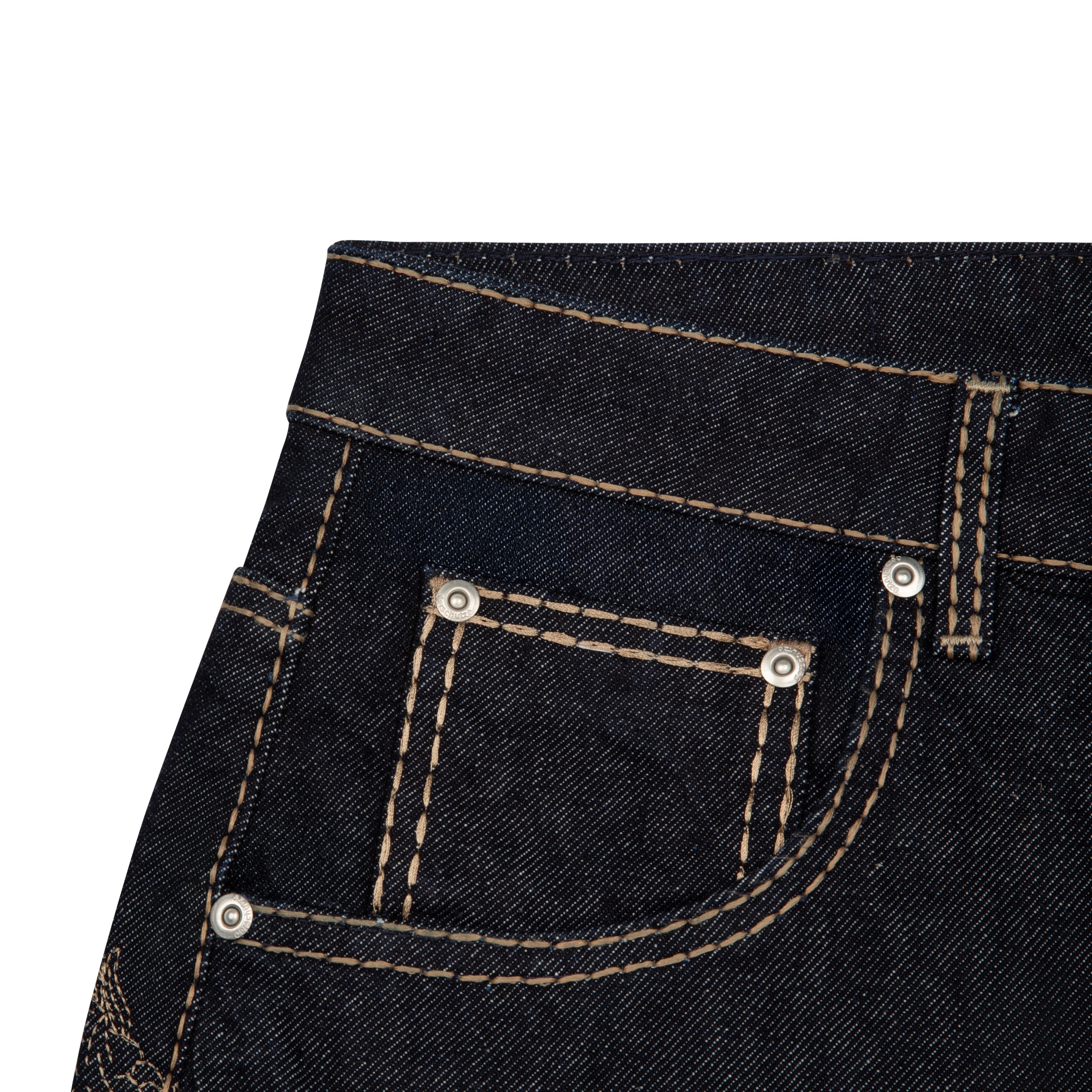 Derschutze "yakuza" indigo raw Jorts 03