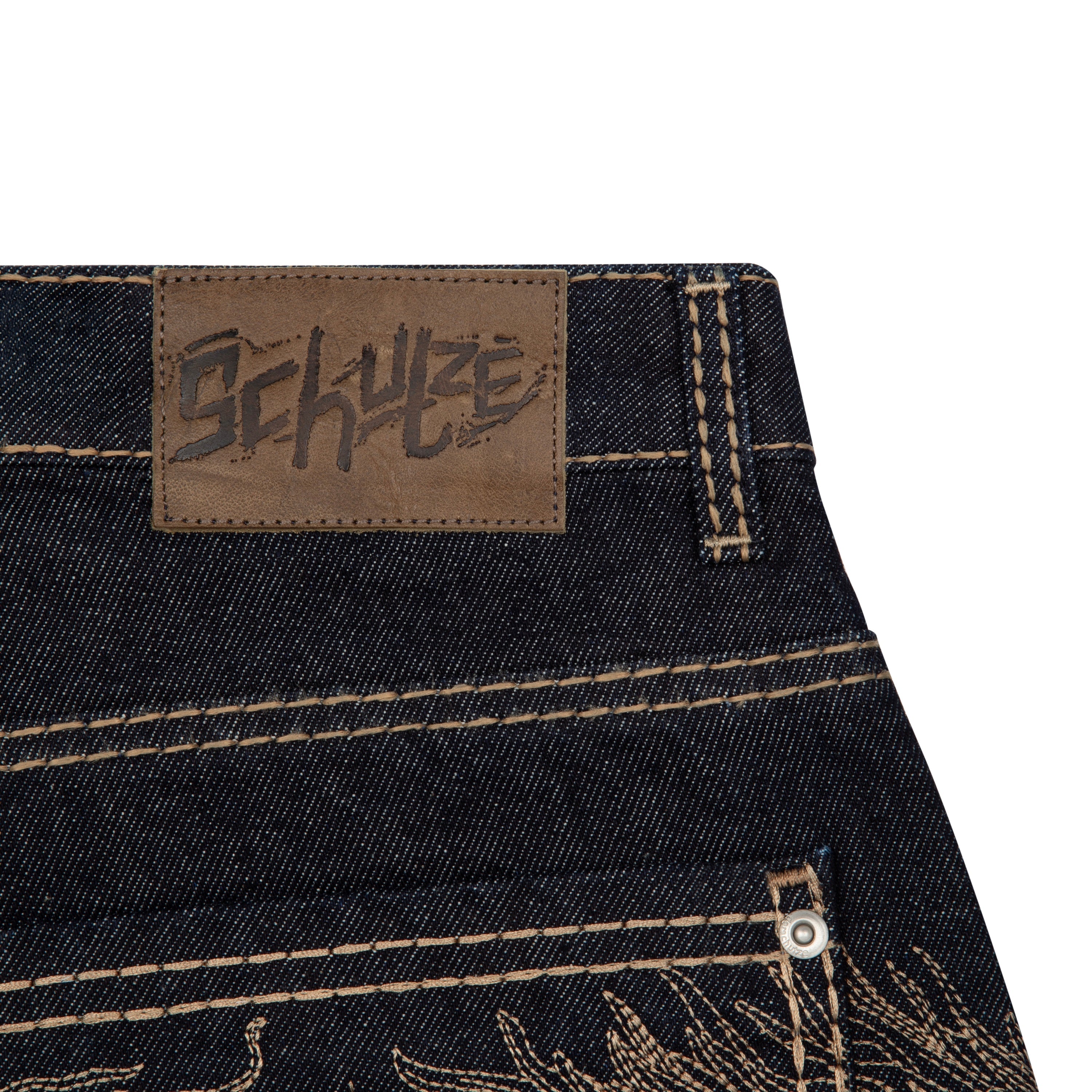 Derschutze "yakuza" indigo raw Jorts 03