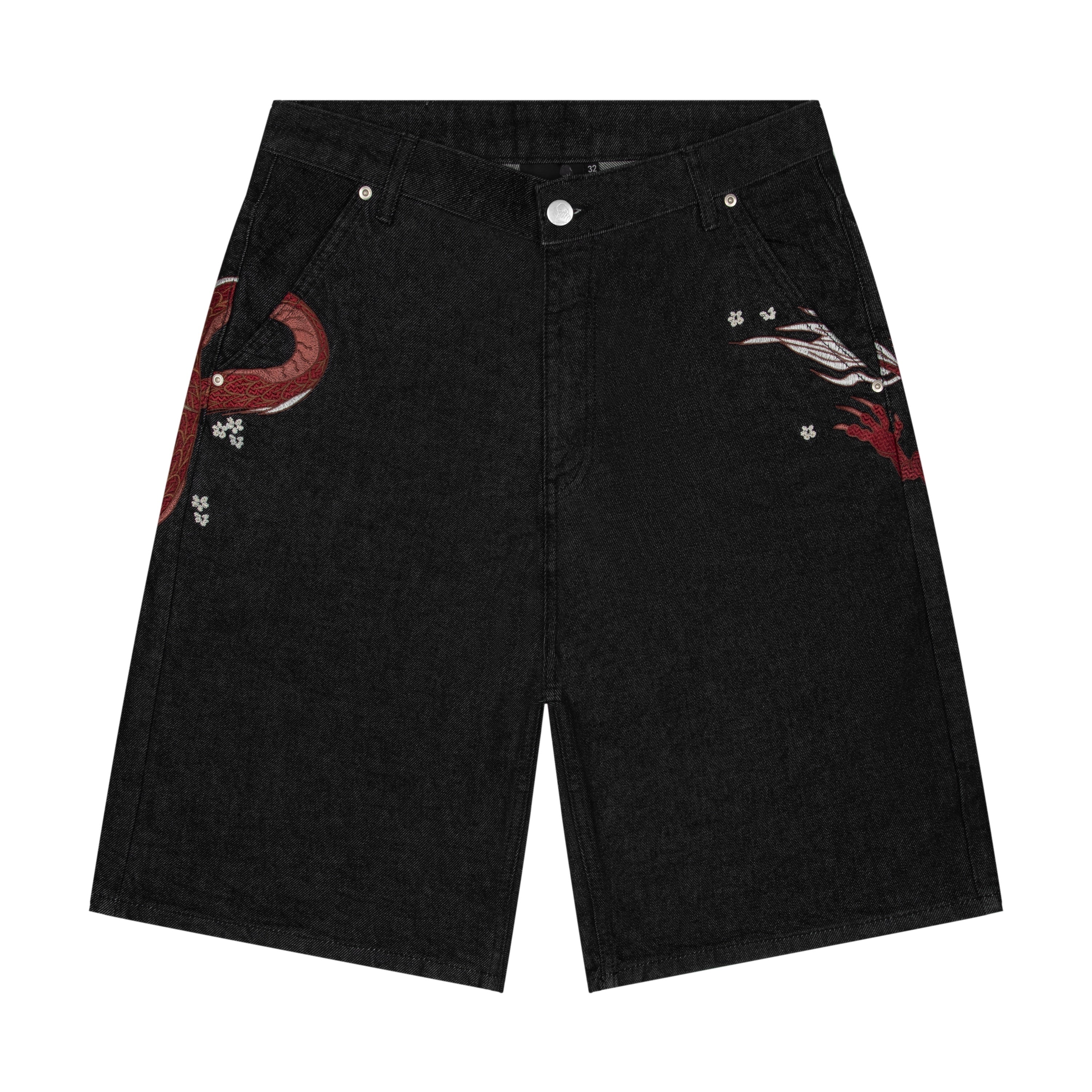 Derschutze "yakuza" black raw Jorts