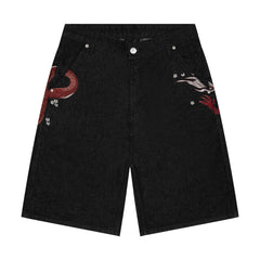 Derschutze "yakuza" black raw Jorts