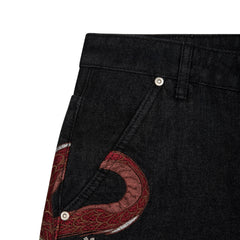 Derschutze "yakuza" black raw Jorts