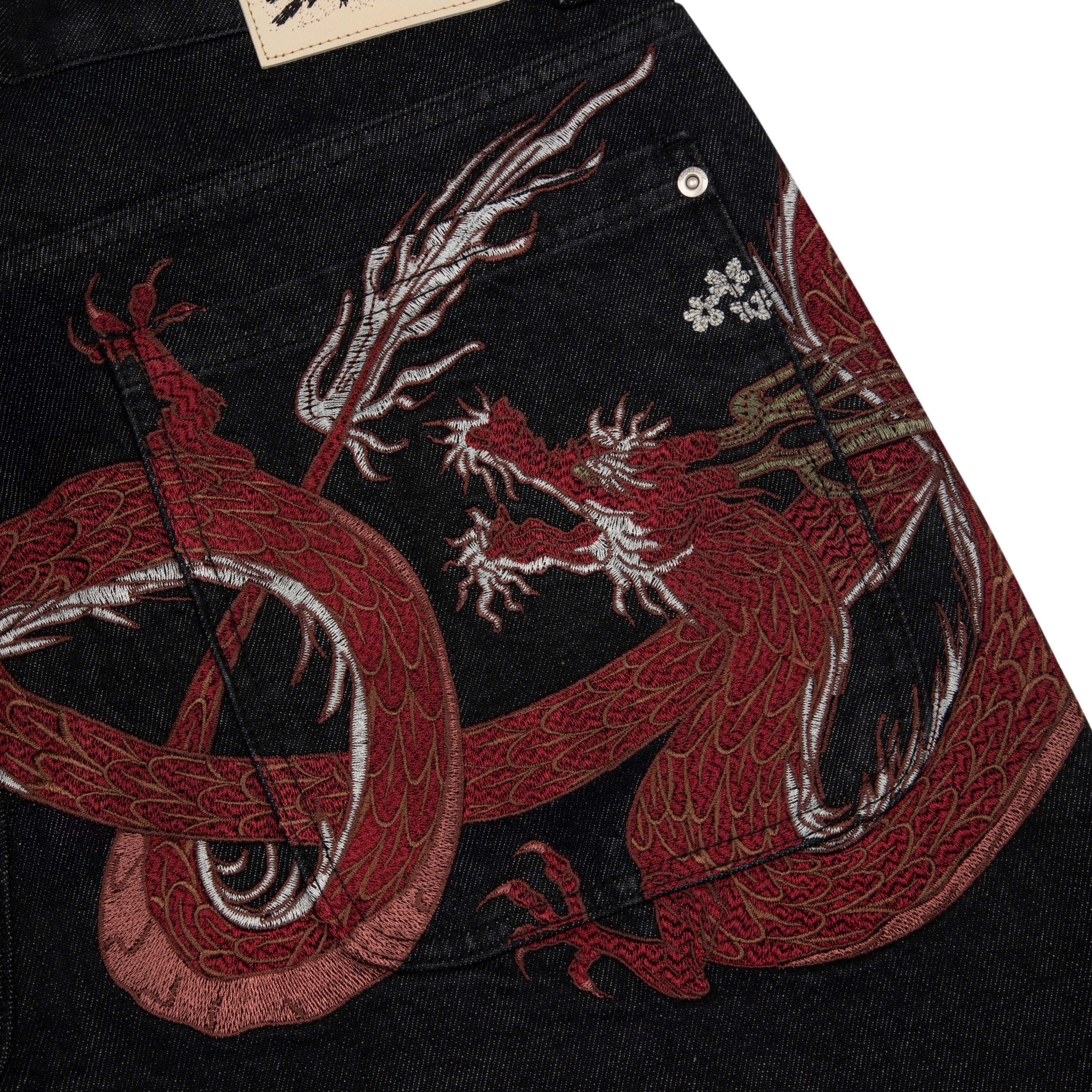 Derschutze "yakuza" black raw Jorts