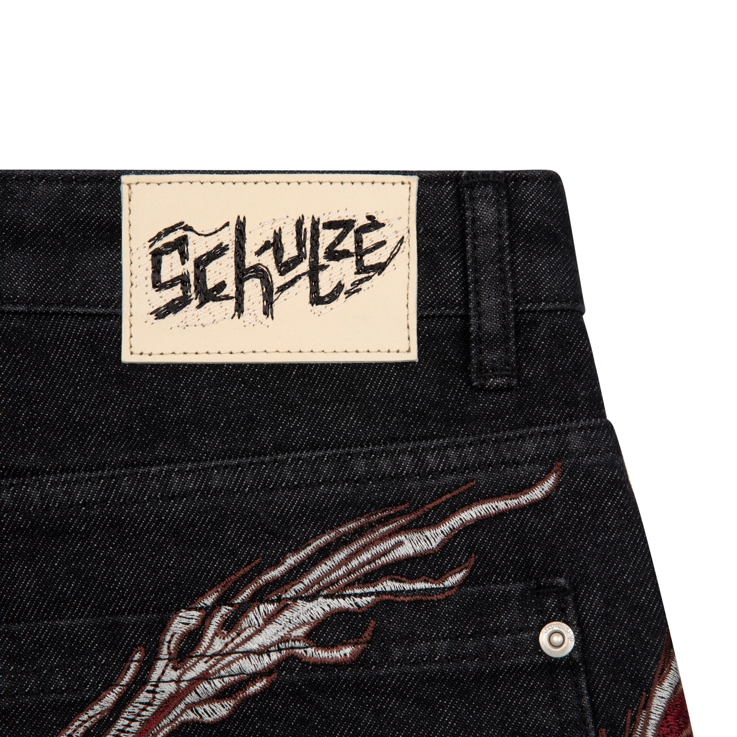 Derschutze "yakuza" black raw Jorts