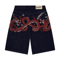 Derschutze "yakuza" indigo raw Jorts 01