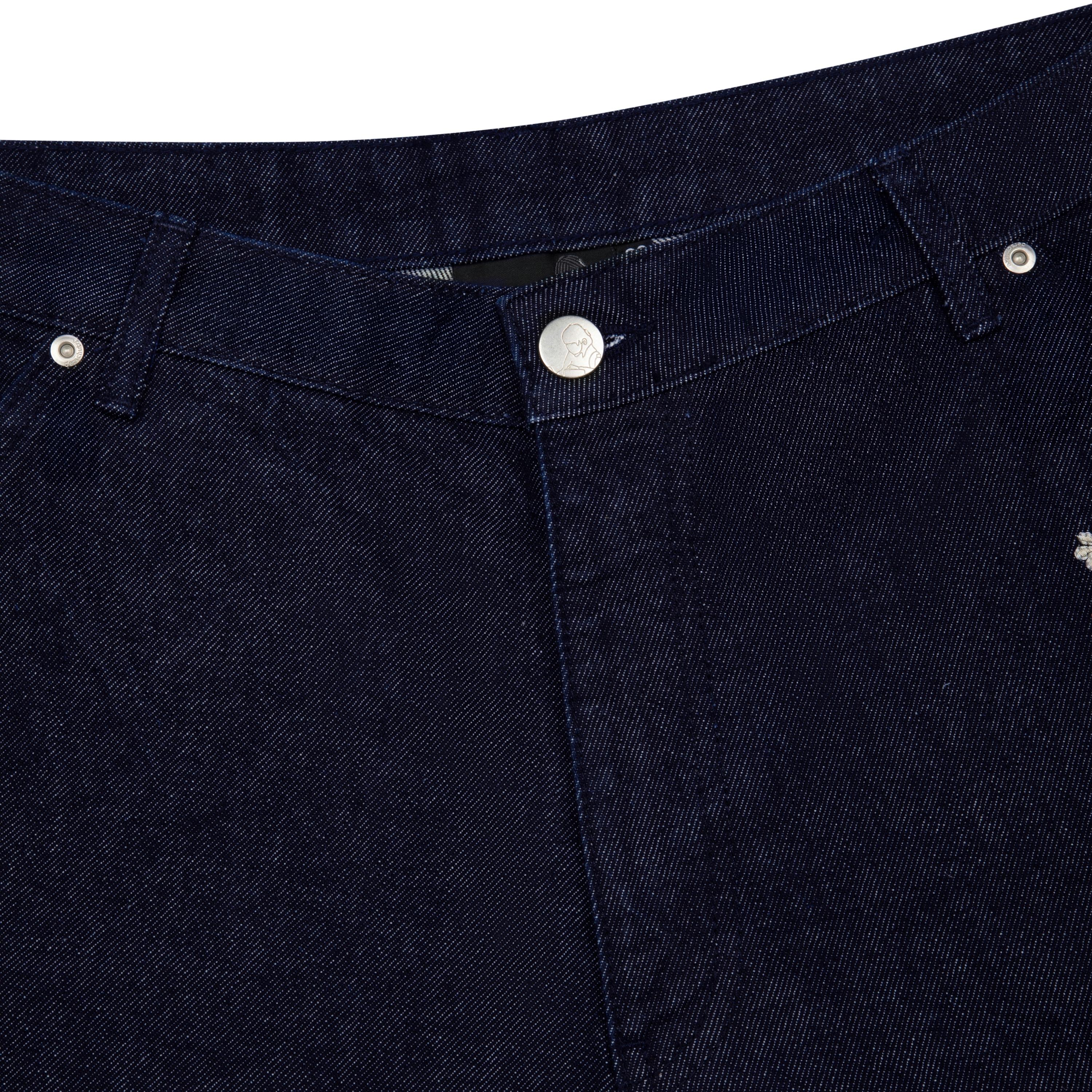 Derschutze "yakuza" indigo raw Jorts 01