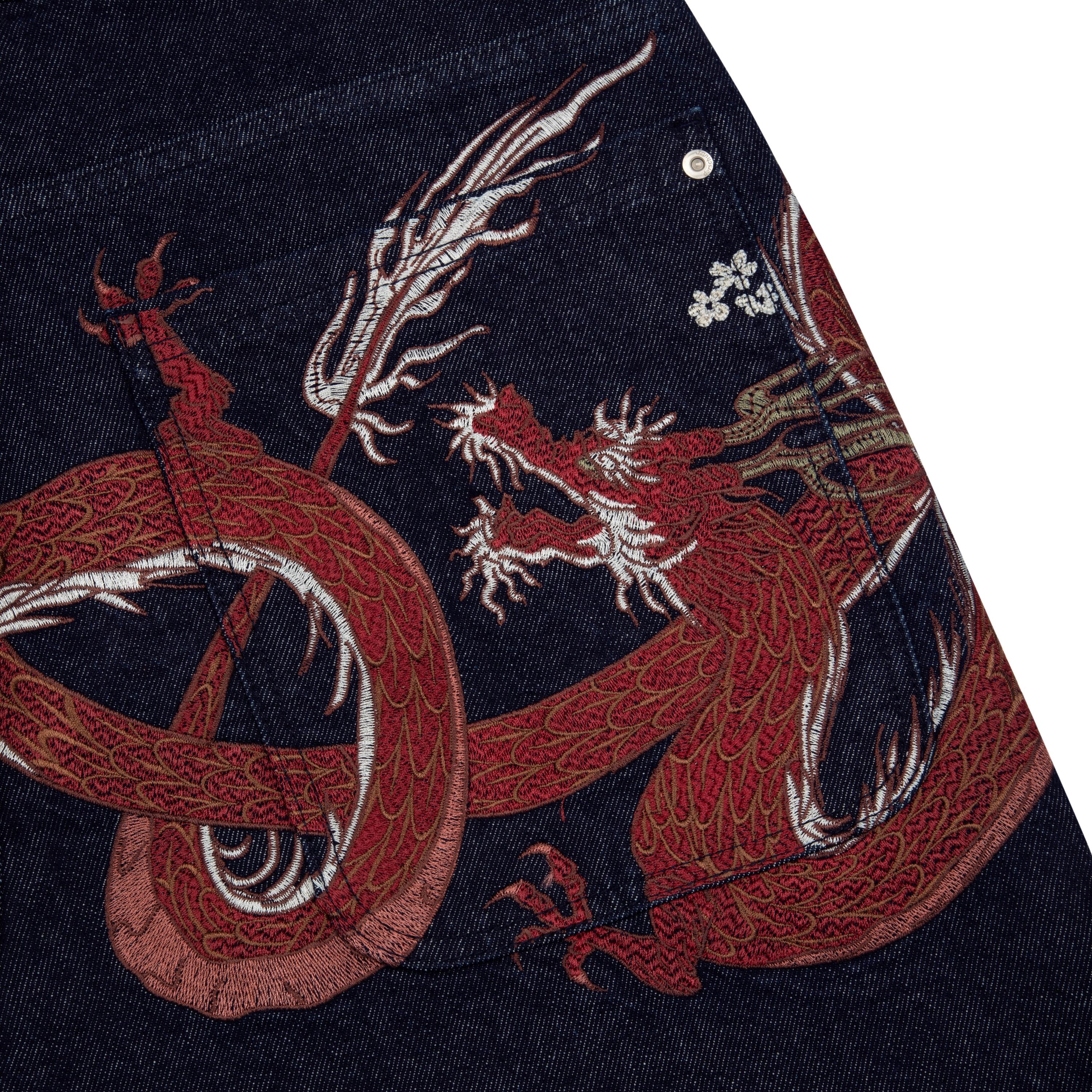 Derschutze "yakuza" indigo raw Jorts 01