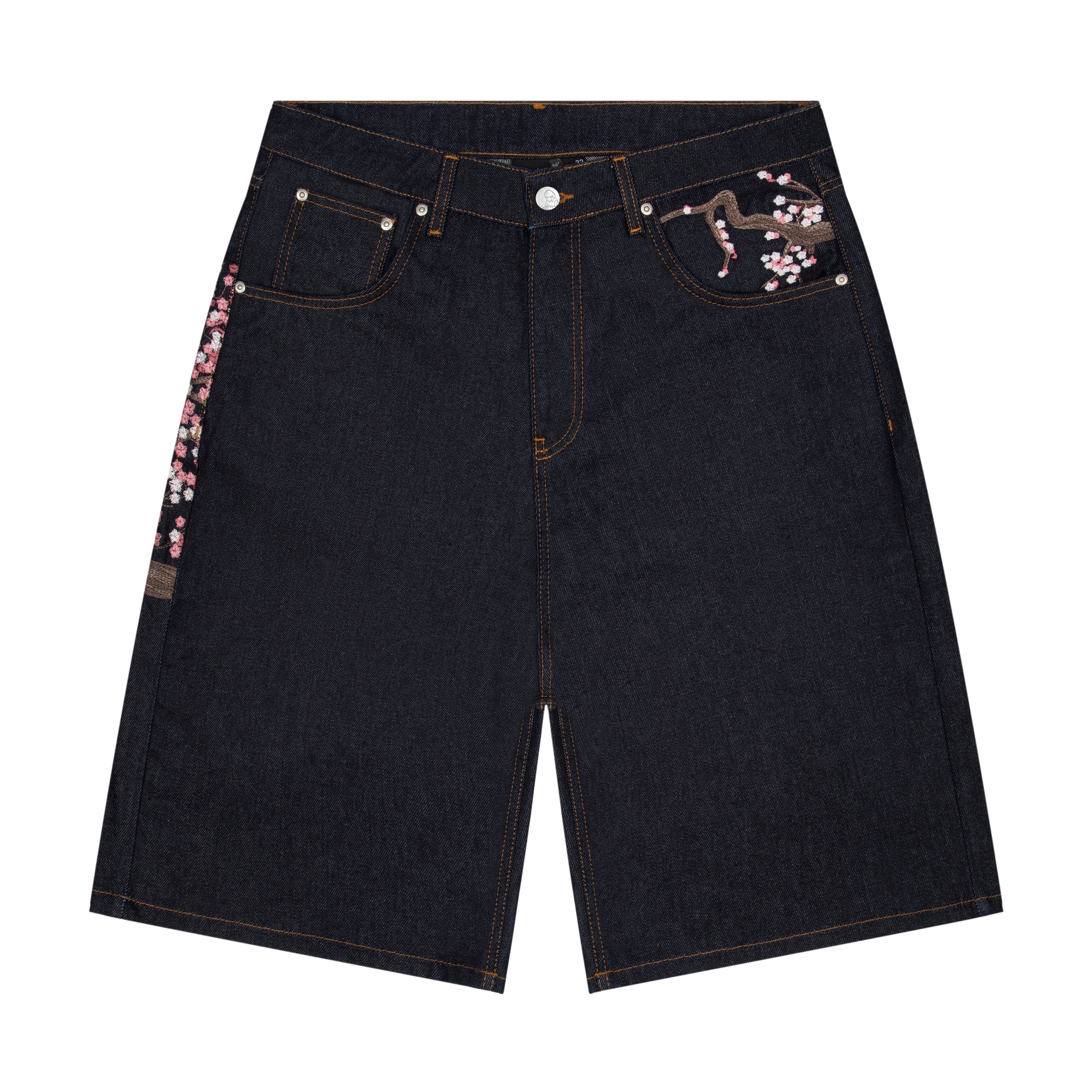 Derschutze "blossom" indigo raw Jorts