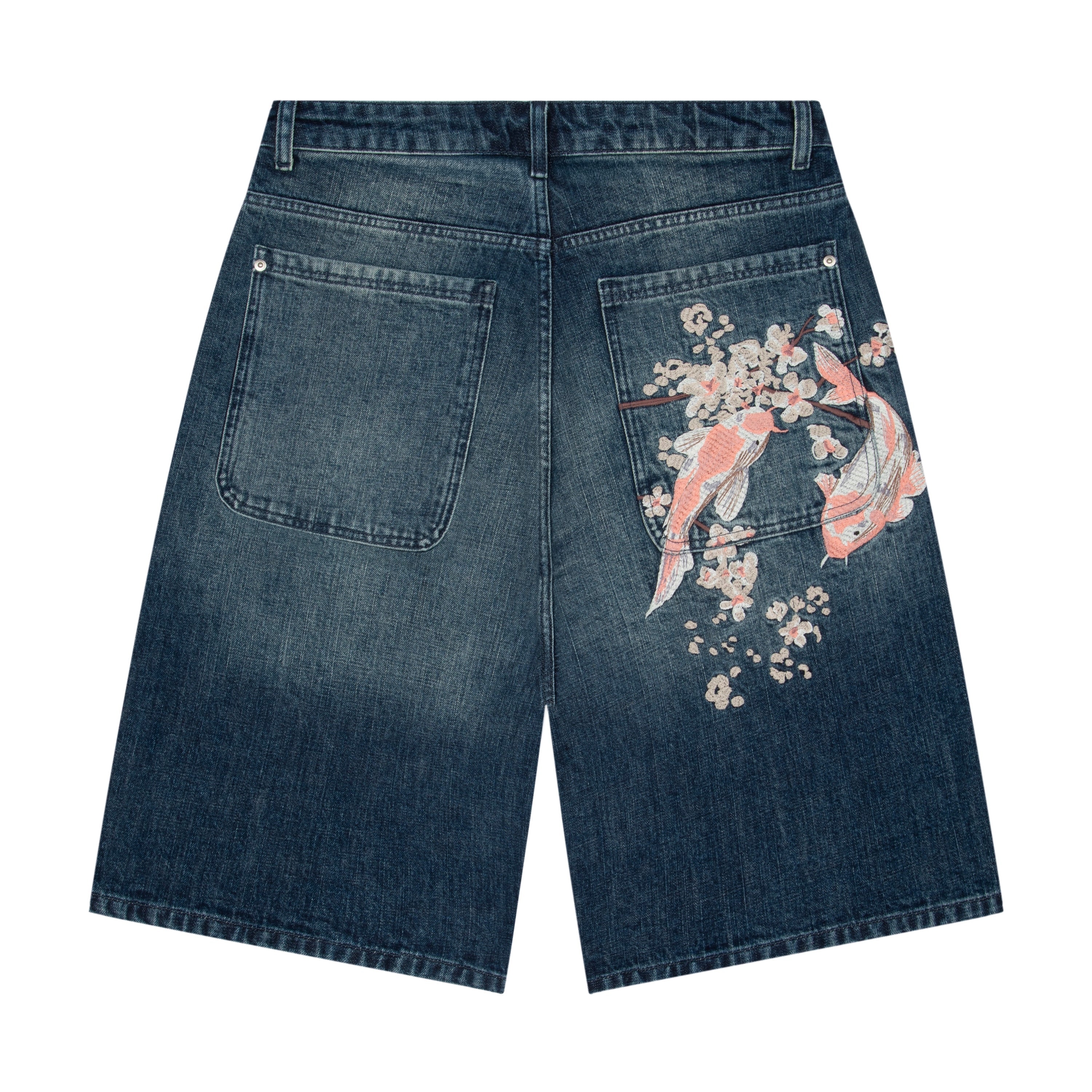 Derschutze "yakuza" indigo washed Jorts 01