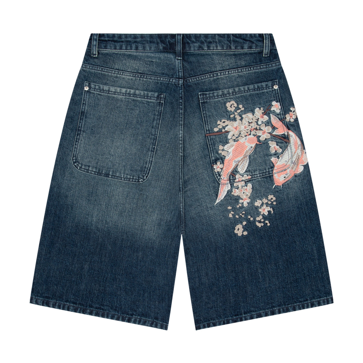 Derschutze "yakuza" indigo washed Jorts 01