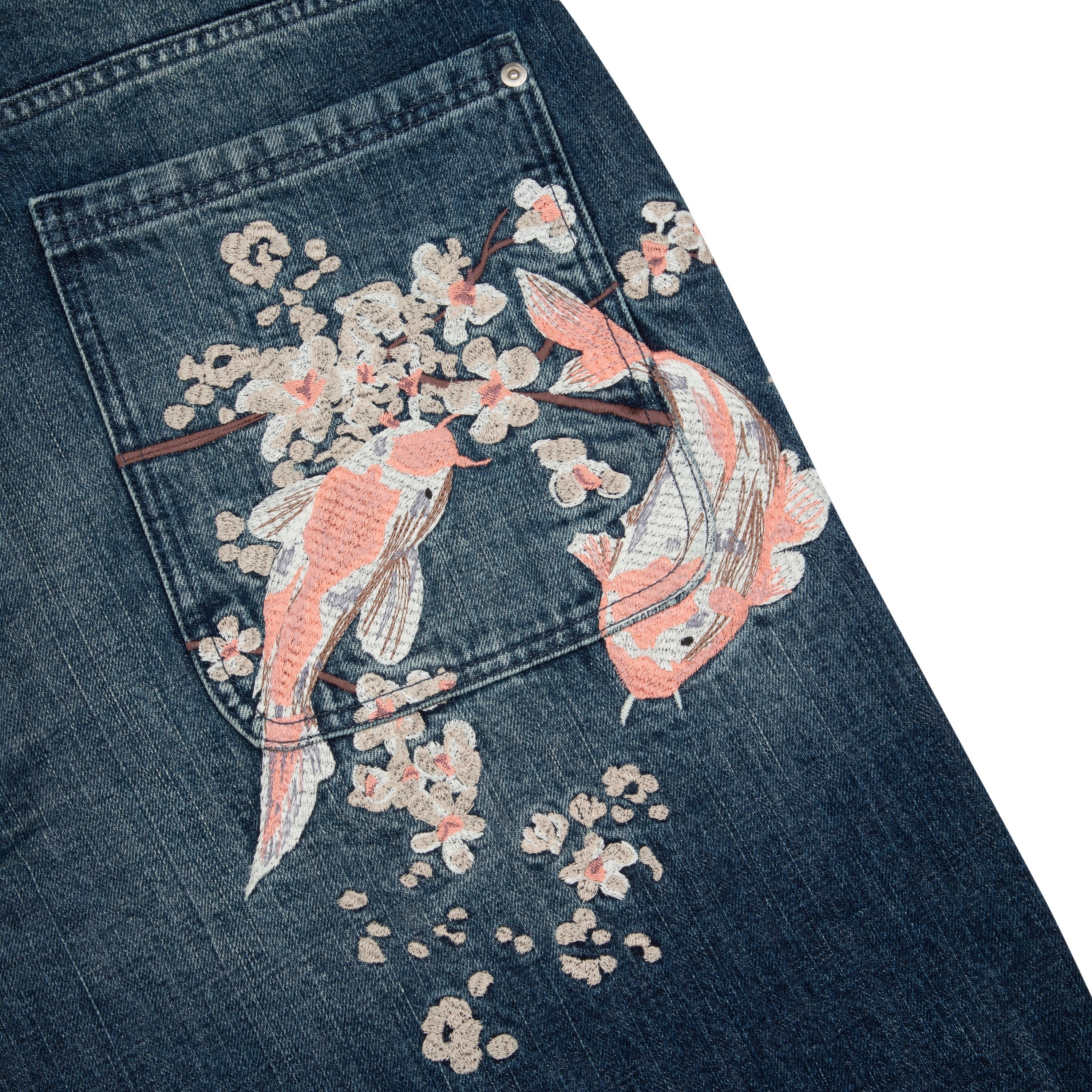 Derschutze "yakuza" indigo washed Jorts 01