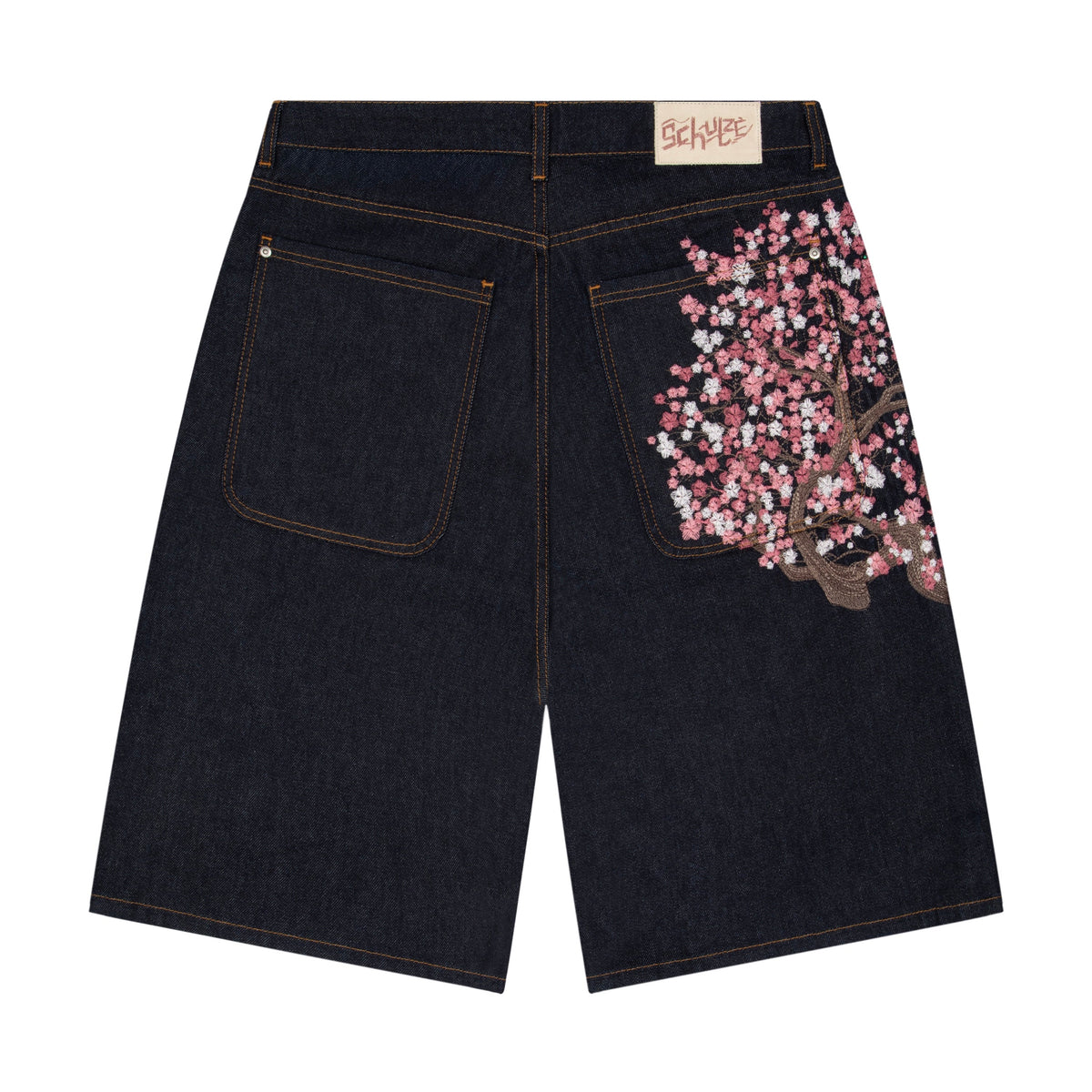 Derschutze "blossom" indigo raw Jorts