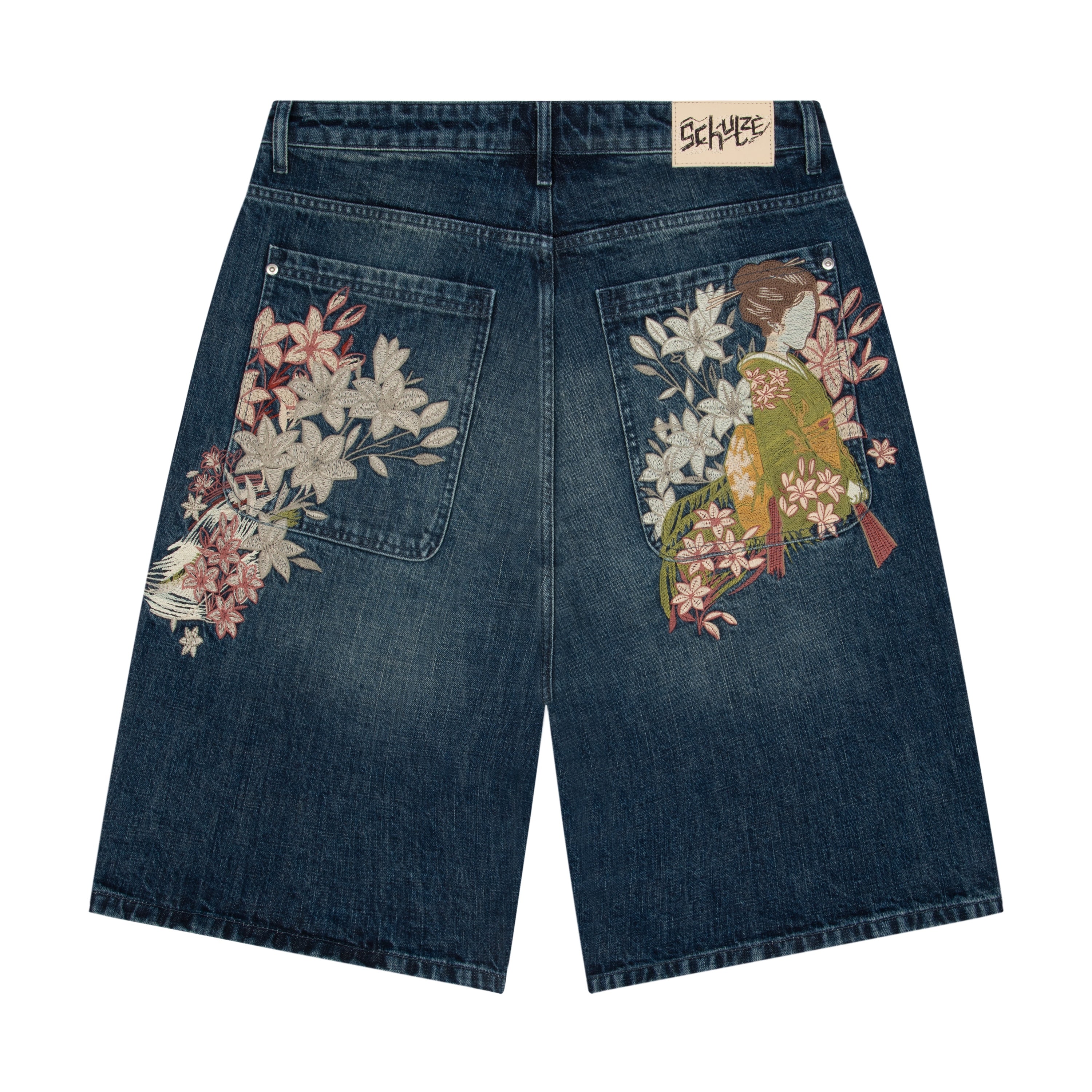 Derschutze "yakuza" indigo washed Jorts 02
