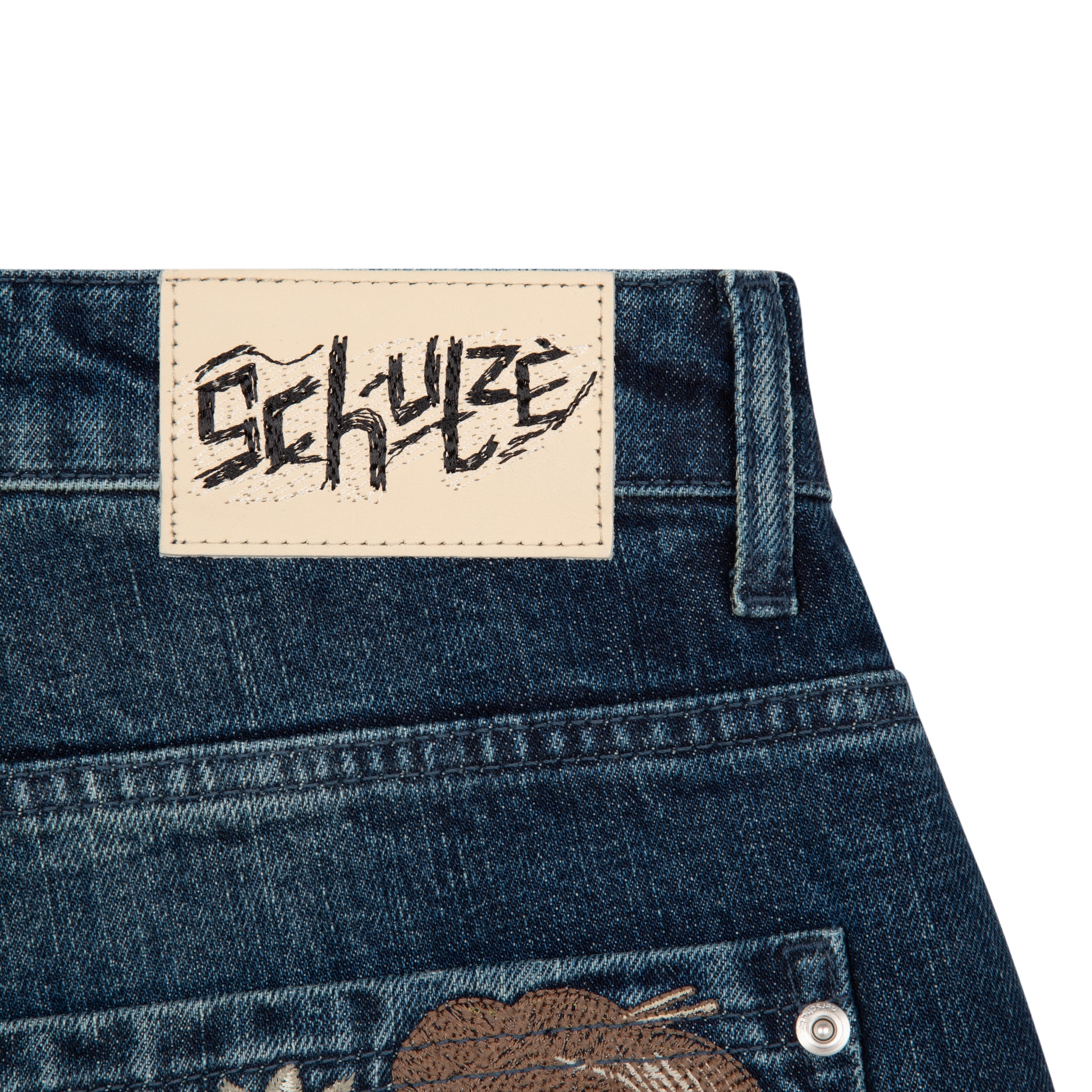 Derschutze "yakuza" indigo washed Jorts 02