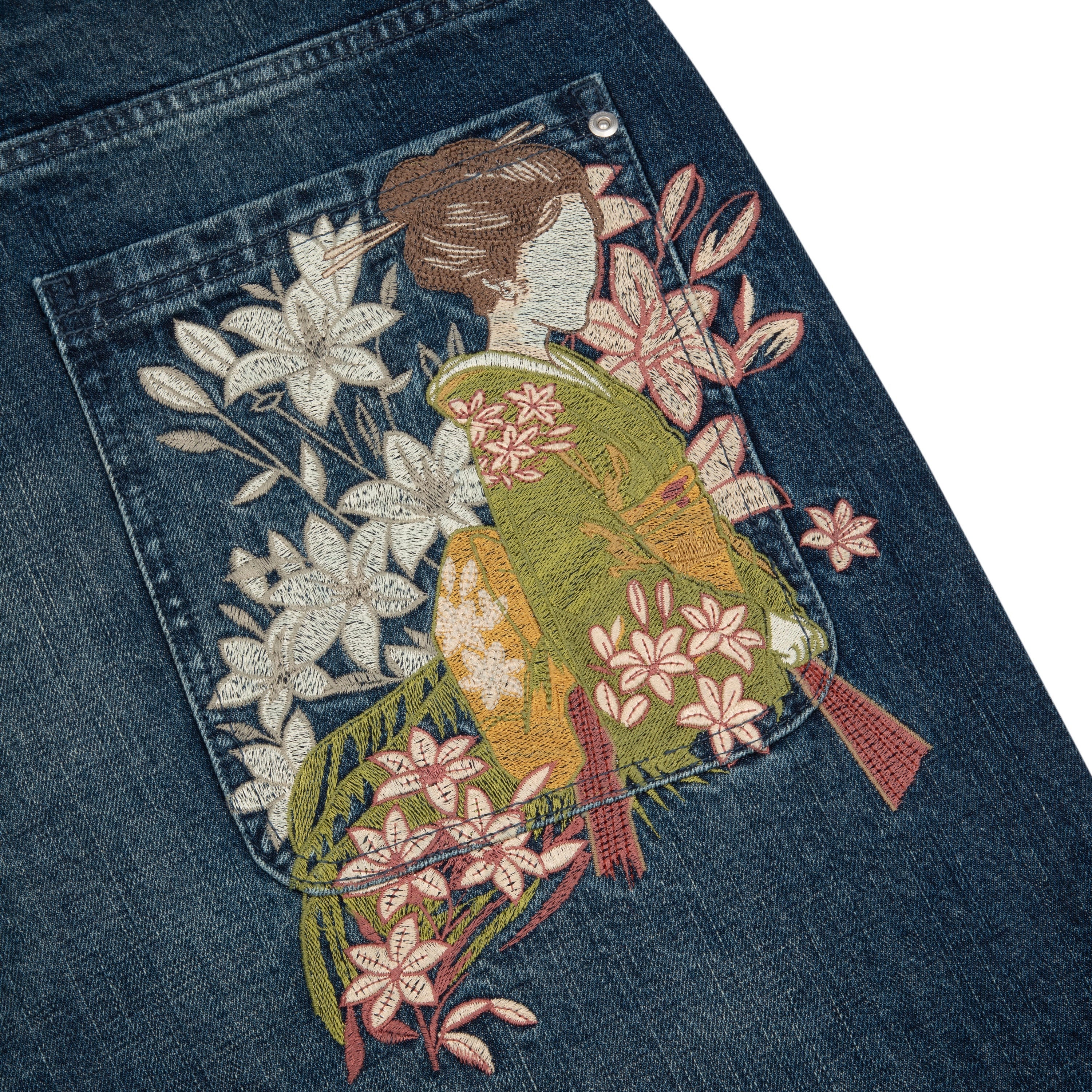 Derschutze "yakuza" indigo washed Jorts 02