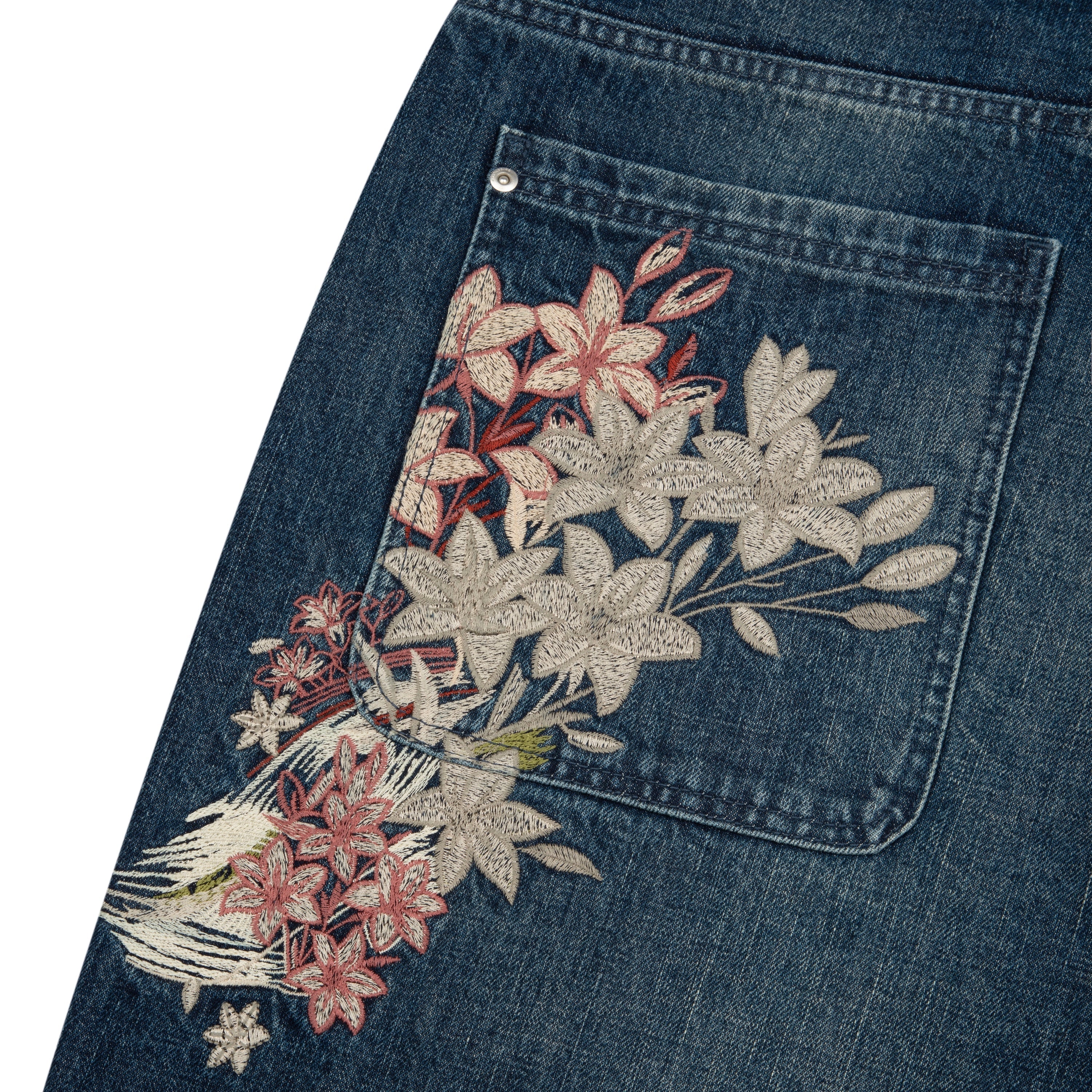 Derschutze "yakuza" indigo washed Jorts 02