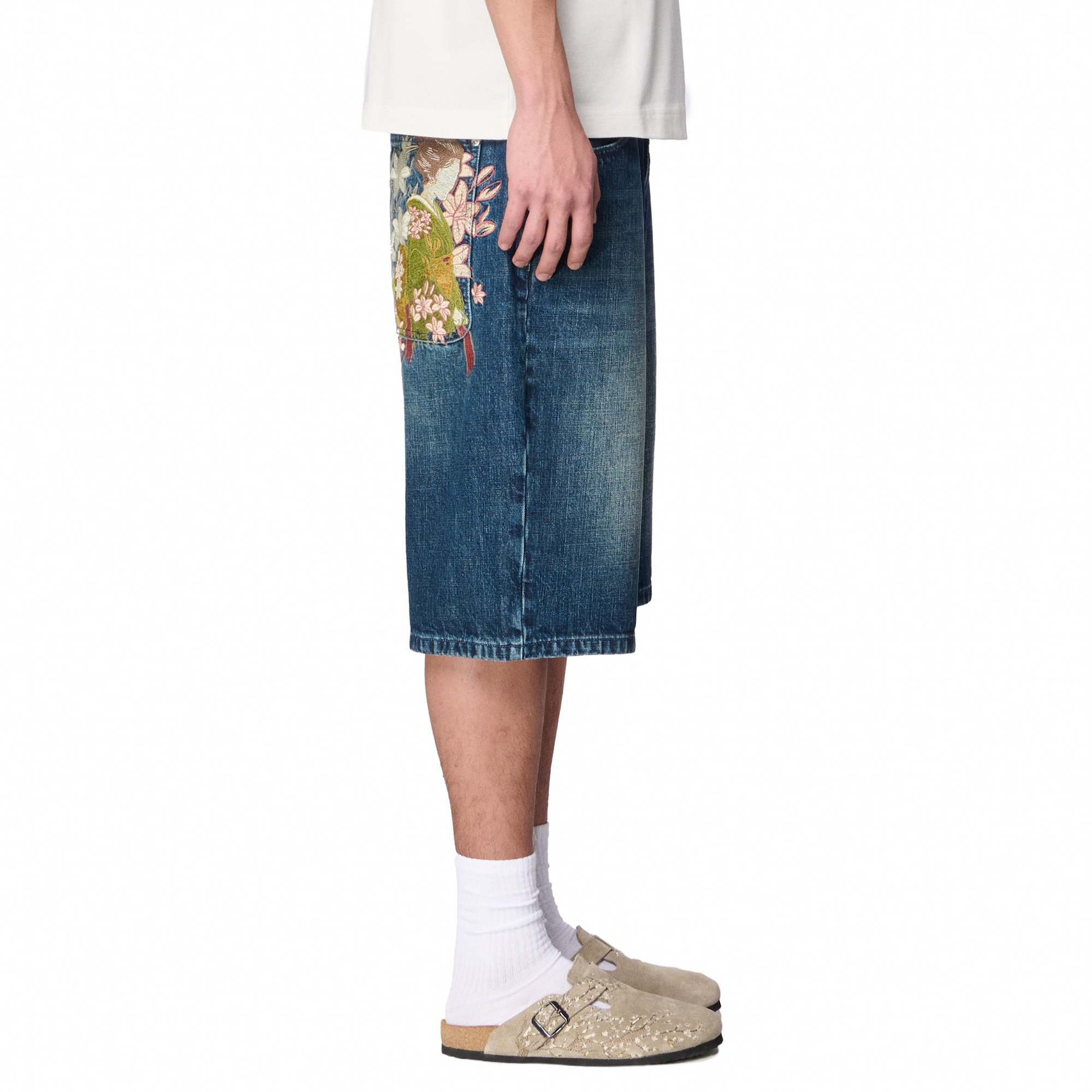 Derschutze "yakuza" indigo washed Jorts 02