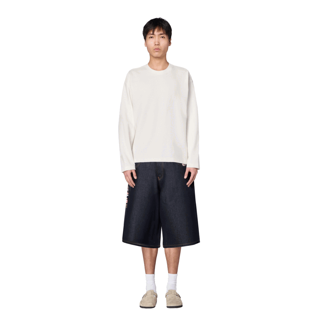Derschutze "blossom" indigo raw Jorts