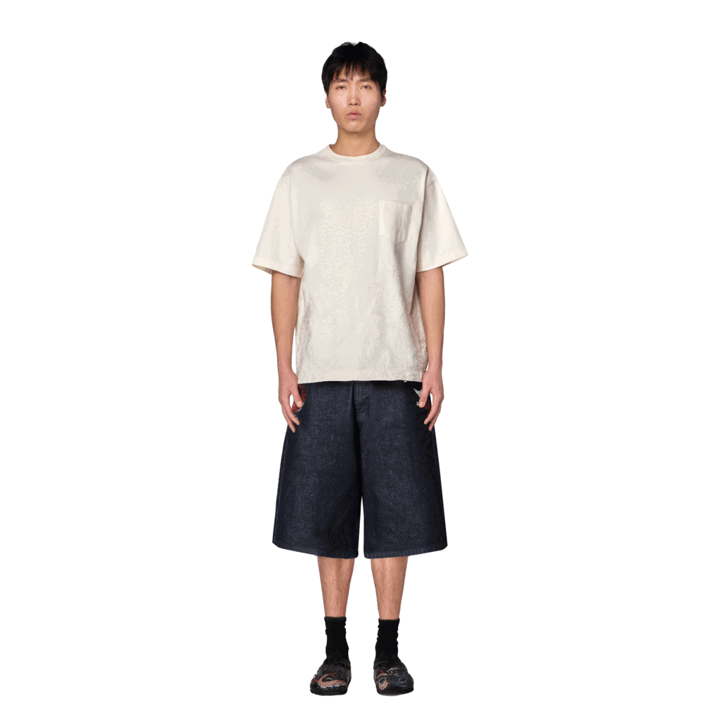 Derschutze "yakuza" indigo raw Jorts 01