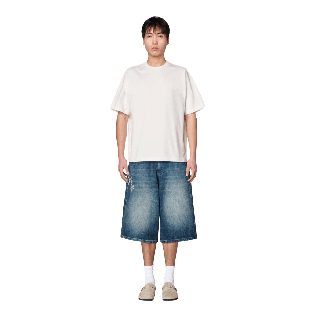 Derschutze "yakuza" indigo washed Jorts 01