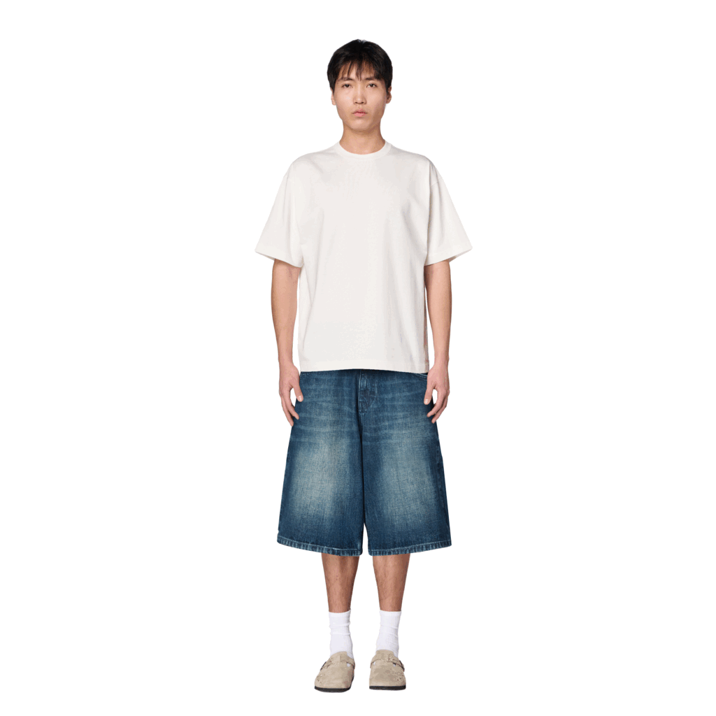 Derschutze "yakuza" indigo washed Jorts 02