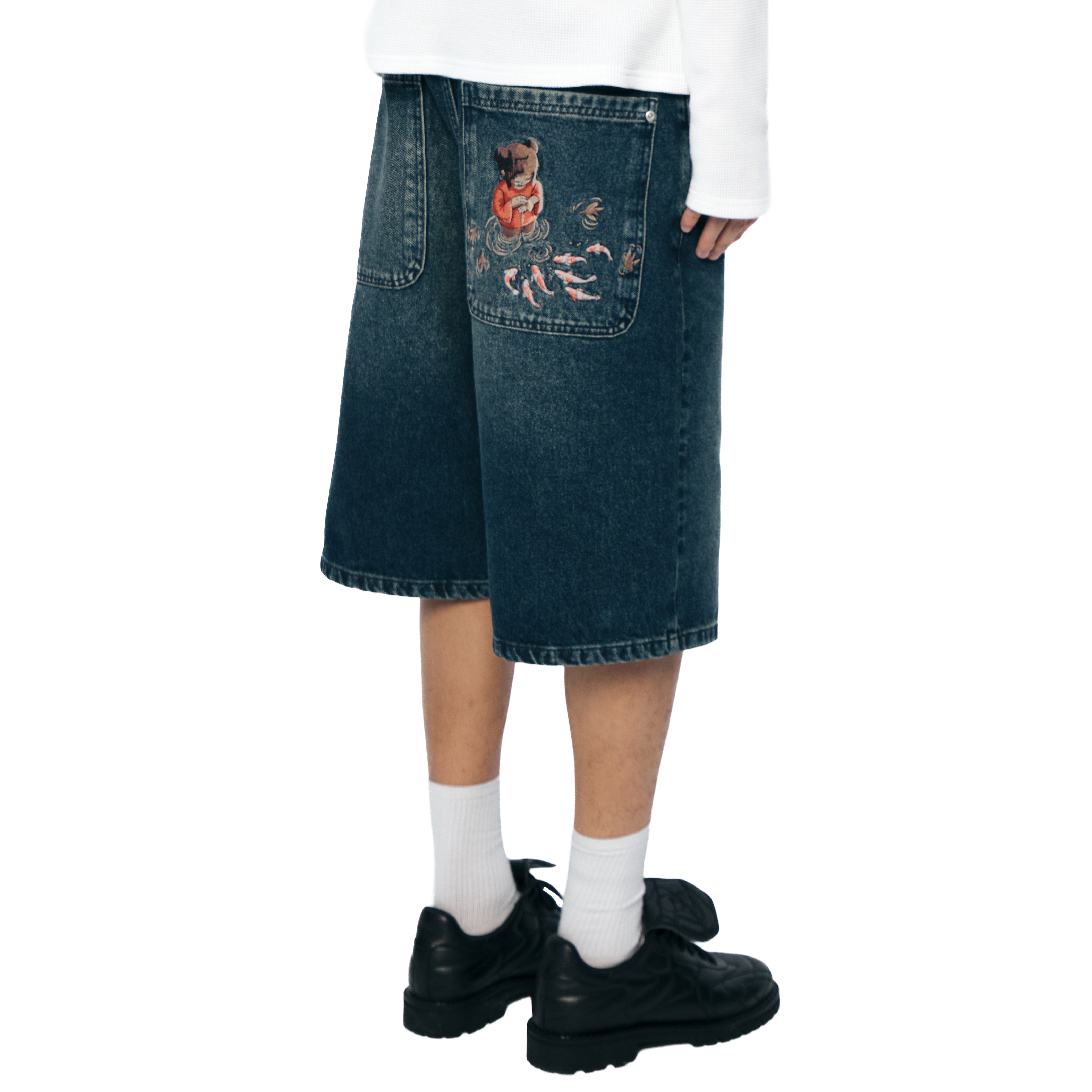 Derschutze "koi fish v2" Jorts washed indigo