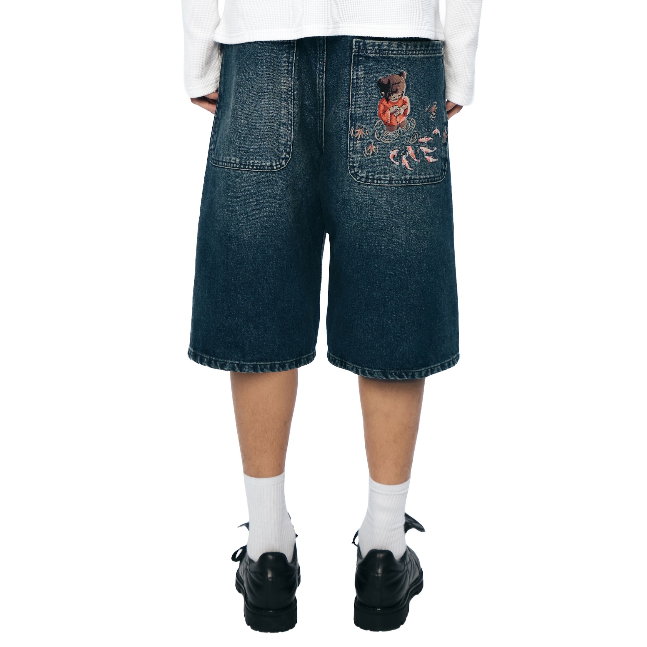 Derschutze "koi fish v2" Jorts washed indigo