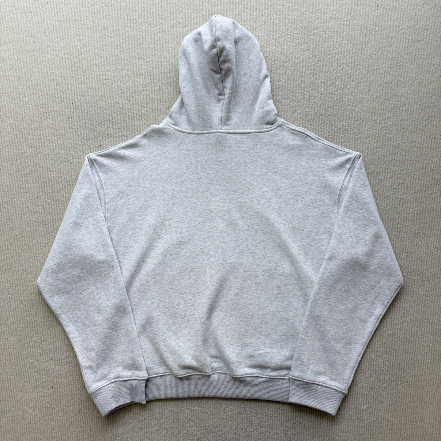 Derschutze Heather Grey Cropped Hoodie & Jogger Set Cherry‑Blossom Embroidery